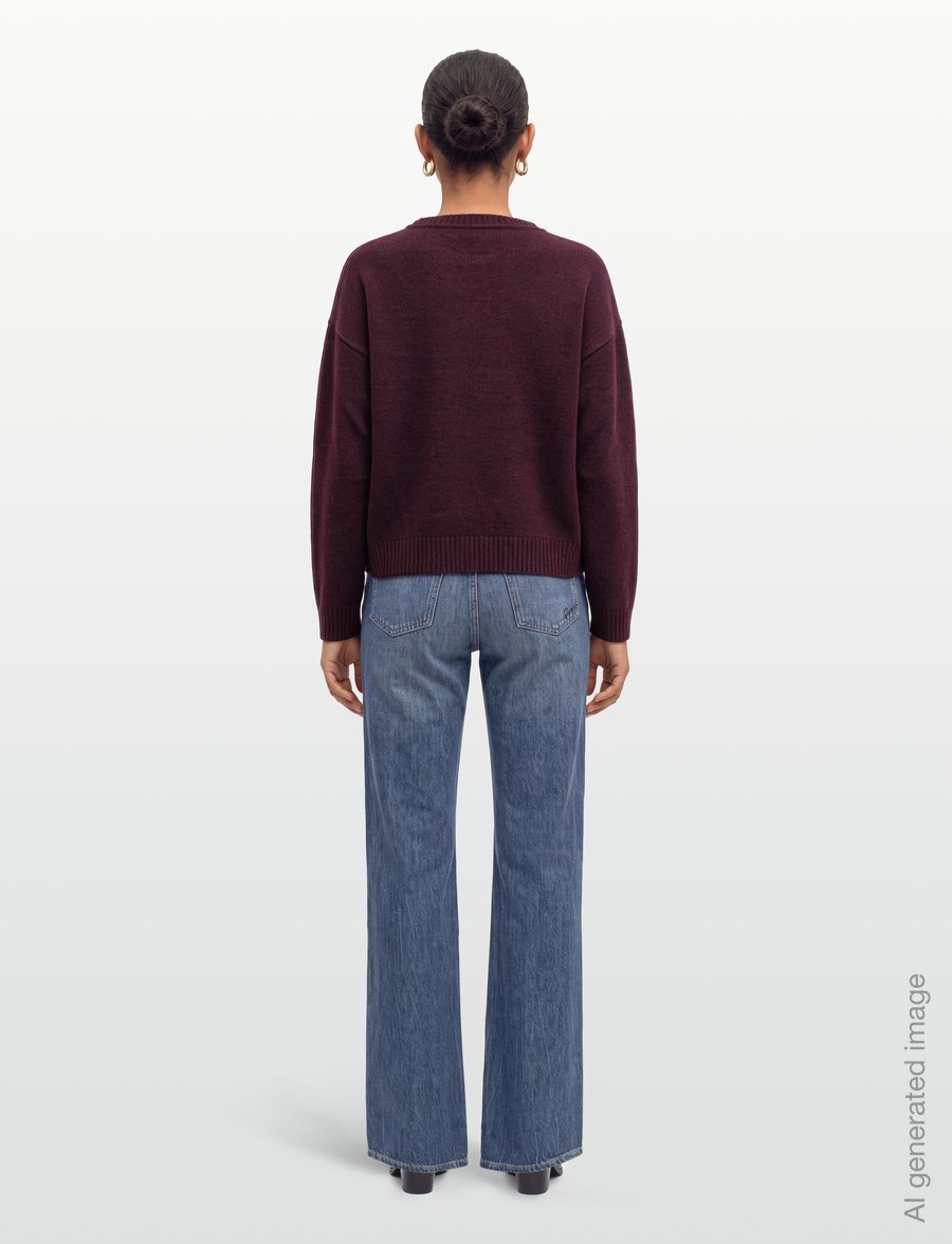 Mads Nørgaard - Yota Knit Tilona Sweater - pullover - winetasting/parisian night - 4