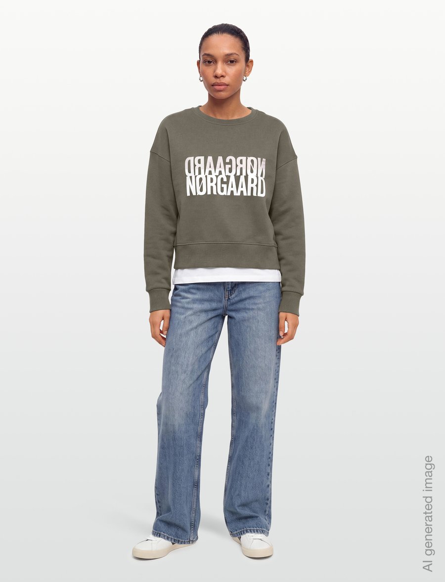 Mads Nørgaard - Original Sweat Tilvina Sweatshirt - mode trends - tarmac - 0