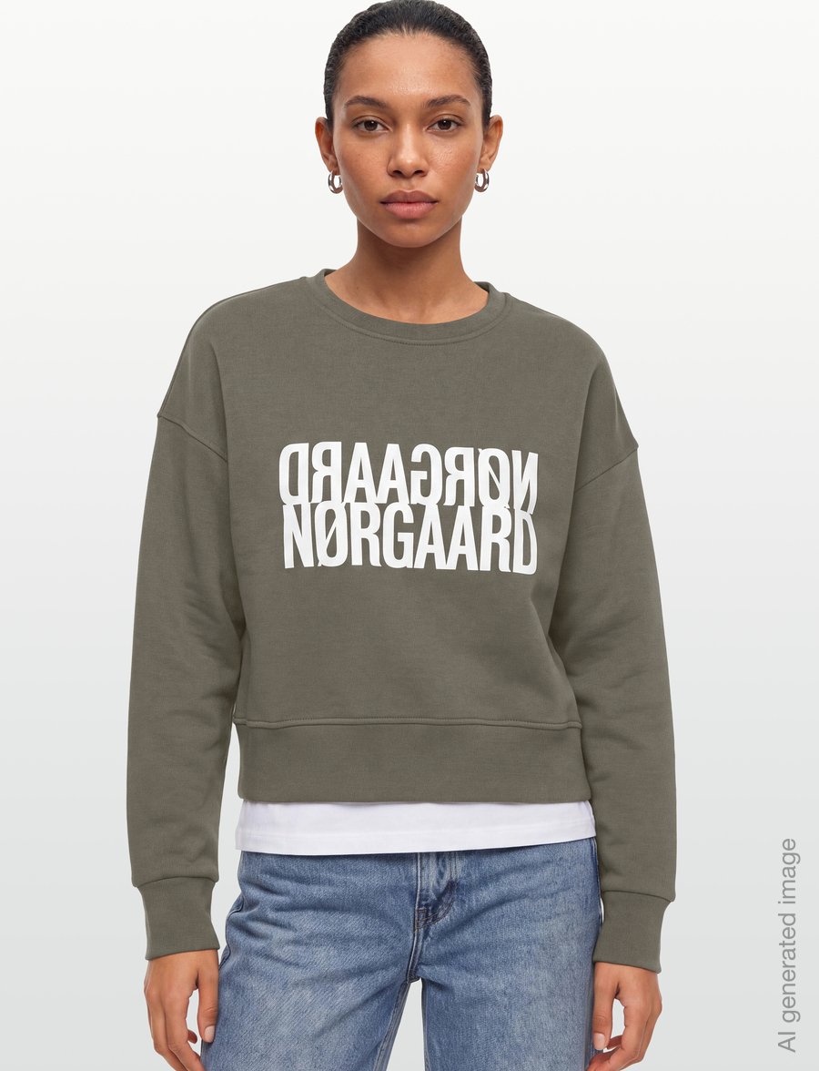 Mads Nørgaard - Original Sweat Tilvina Sweatshirt - mode trends - tarmac - 3