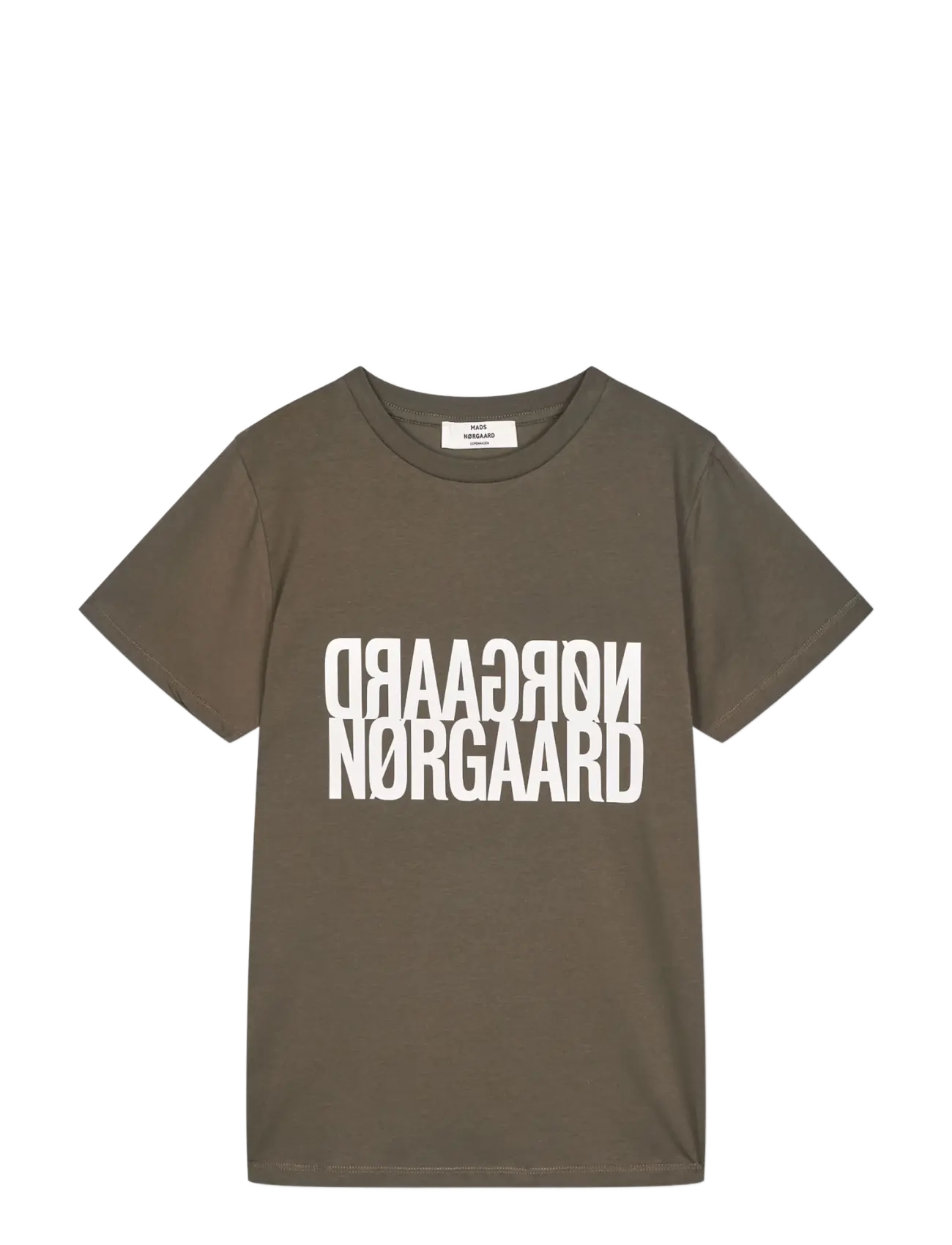 Mads Nørgaard Single Cotton Trenda P Tee - Tøj - TARMAC / khaki/green