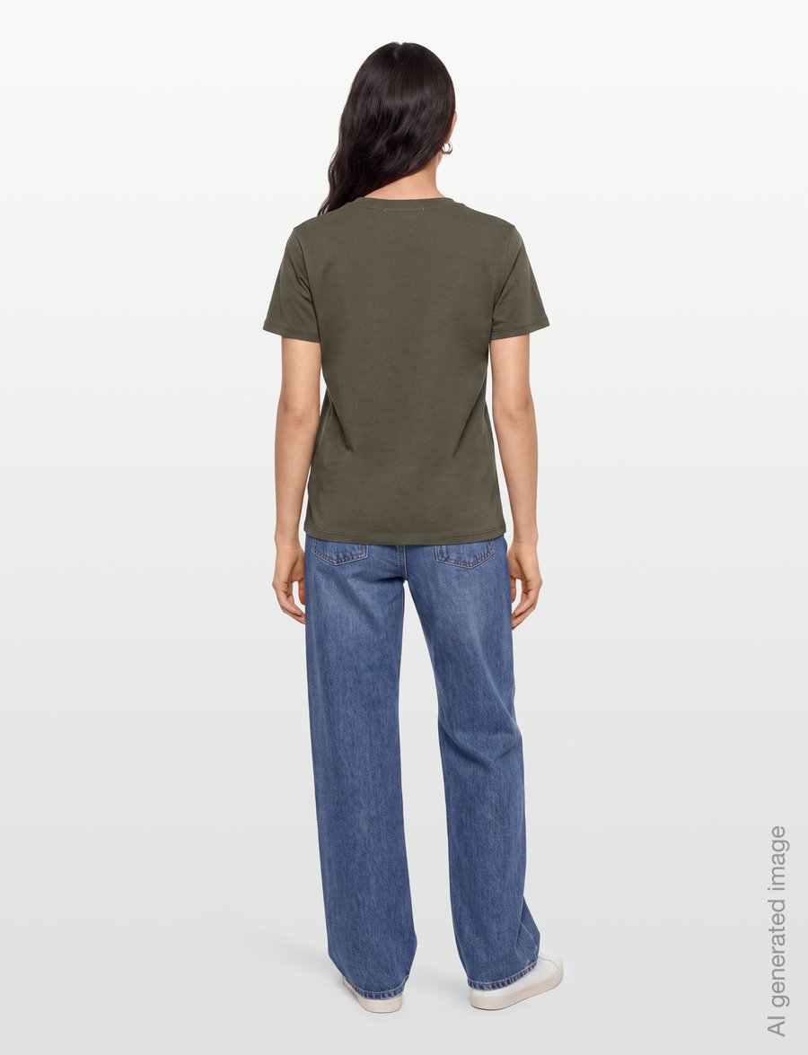 Mads Nørgaard - Single Cotton Trenda P Tee - t-shirts - tarmac - 4