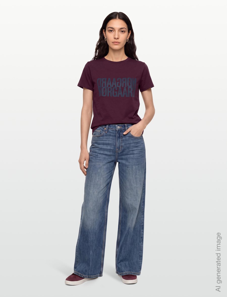 Mads Nørgaard - Single Cotton Trenda P Tee - t-shirts - winetasting - 0