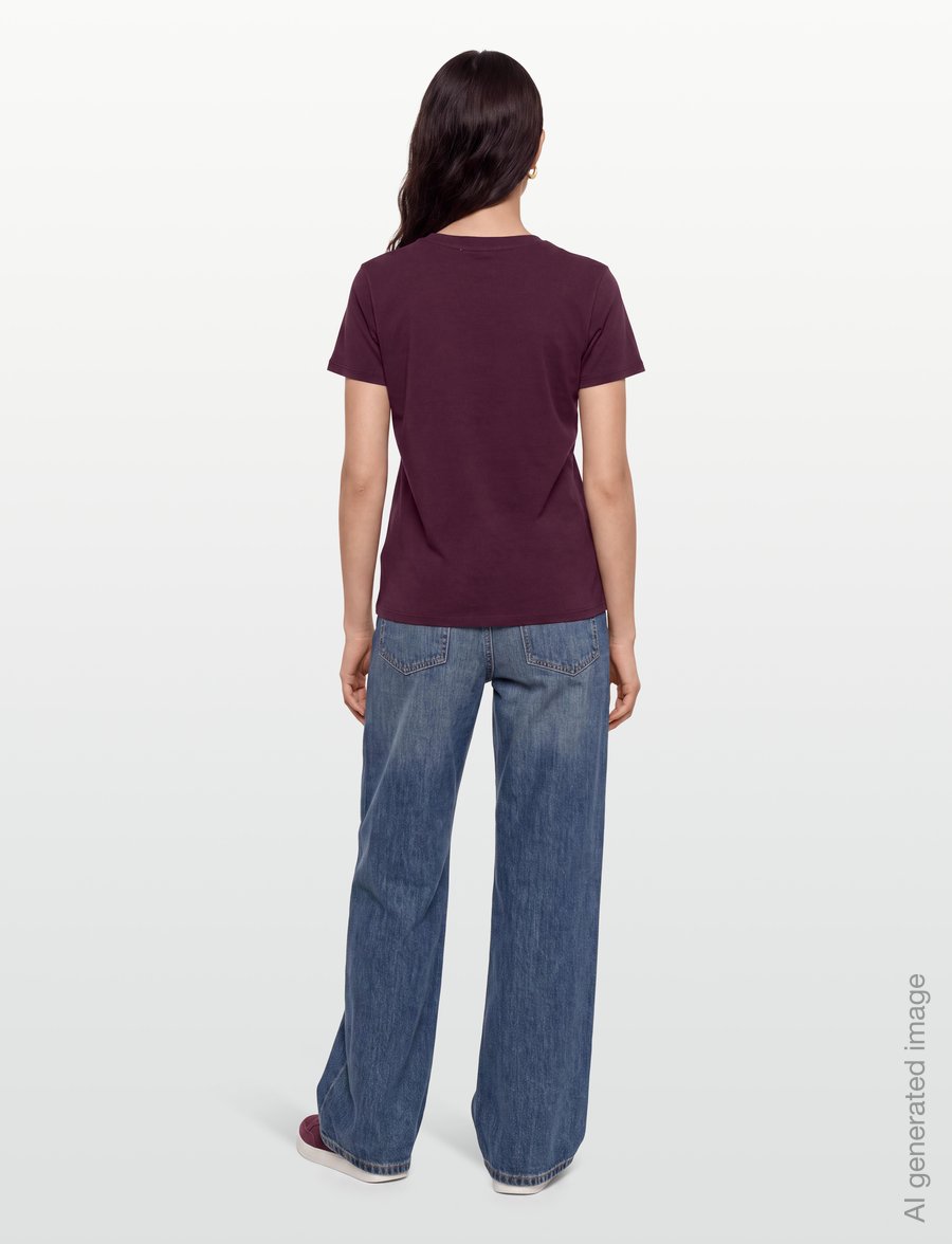 Mads Nørgaard - Single Cotton Trenda P Tee - t-shirts - winetasting - 4