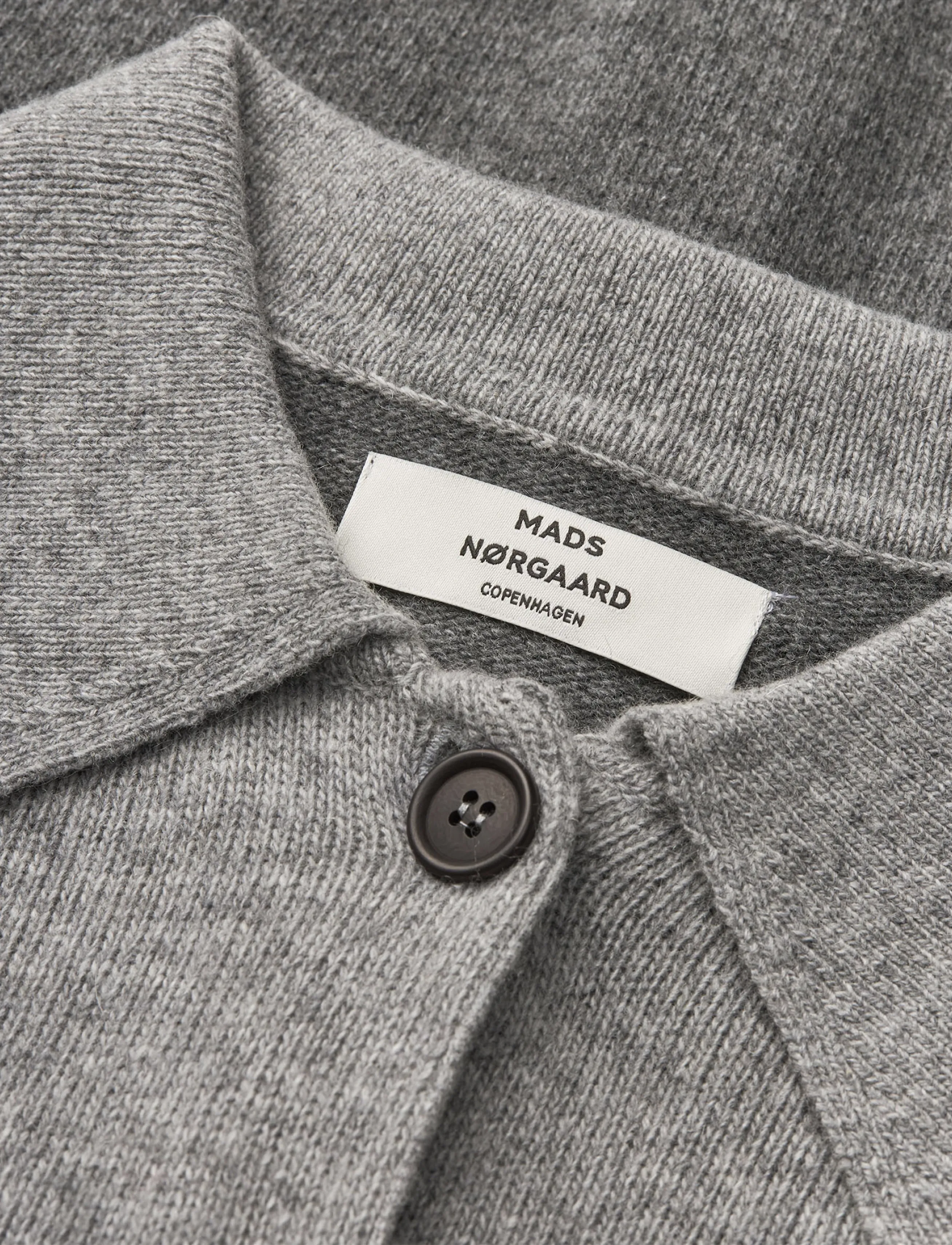 Mads Nørgaard - Yota Knit Katrine Cardigan - light grey melange/dark grey m - 2