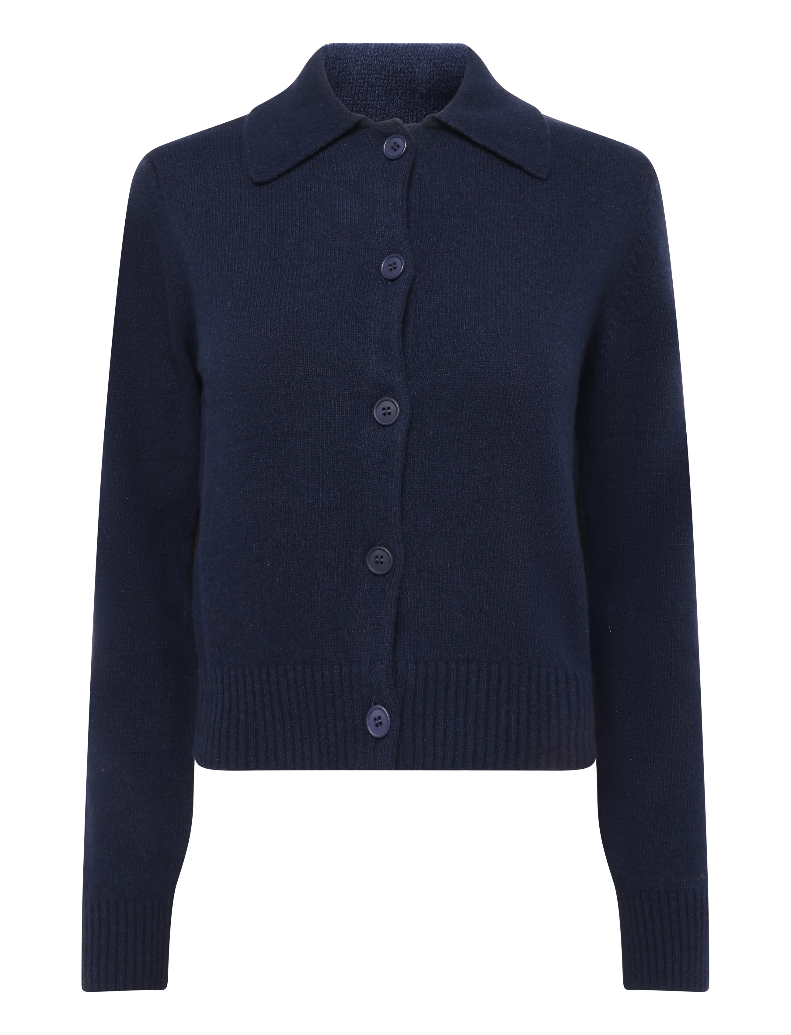 Mads Nørgaard Yota Knit Katrine Cardigan - Strickjacken - PARISIAN NIGHT/BLACK / navy