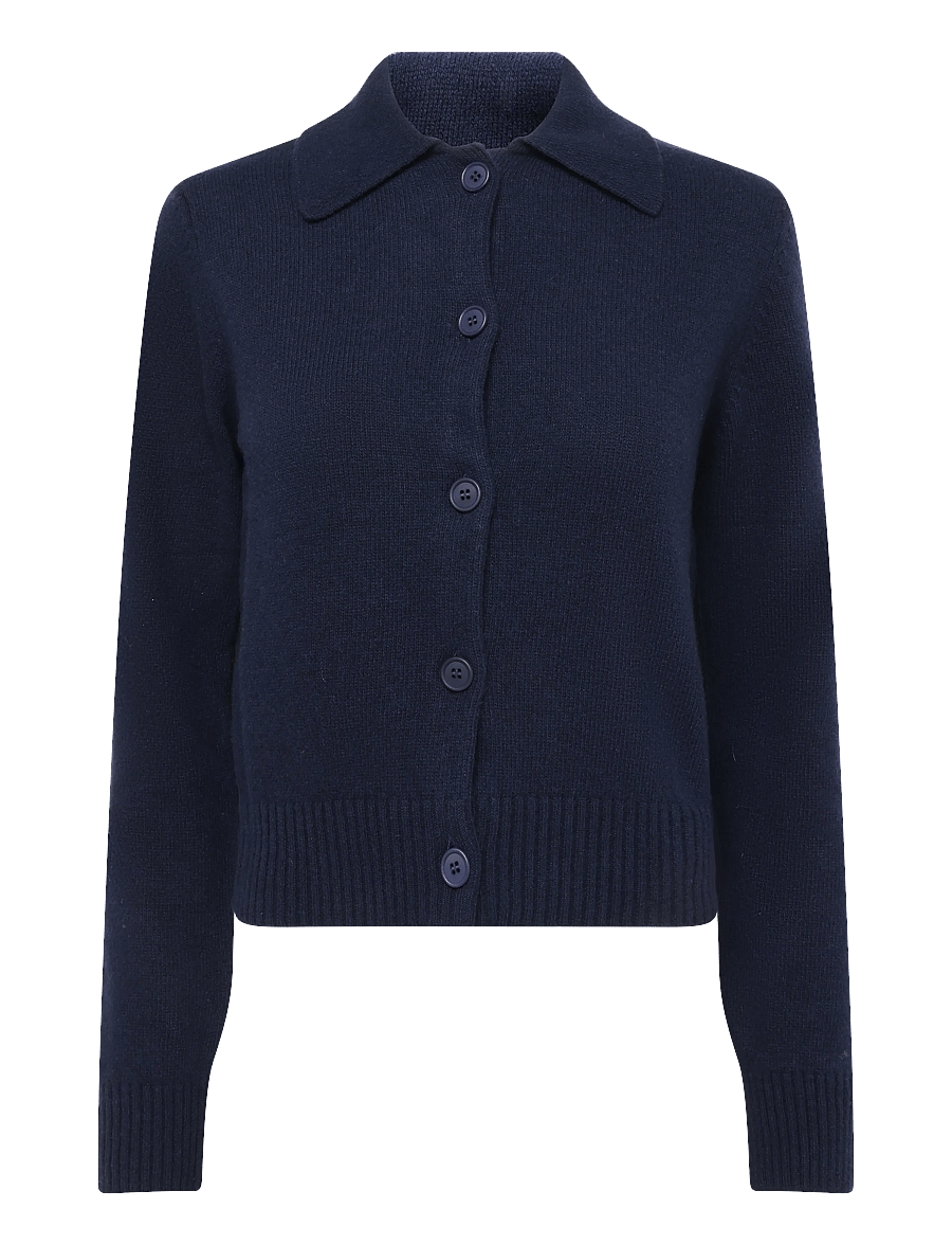 Mads Nørgaard - Yota Knit Katrine Cardigan - kardiganid - parisian night/black - 1