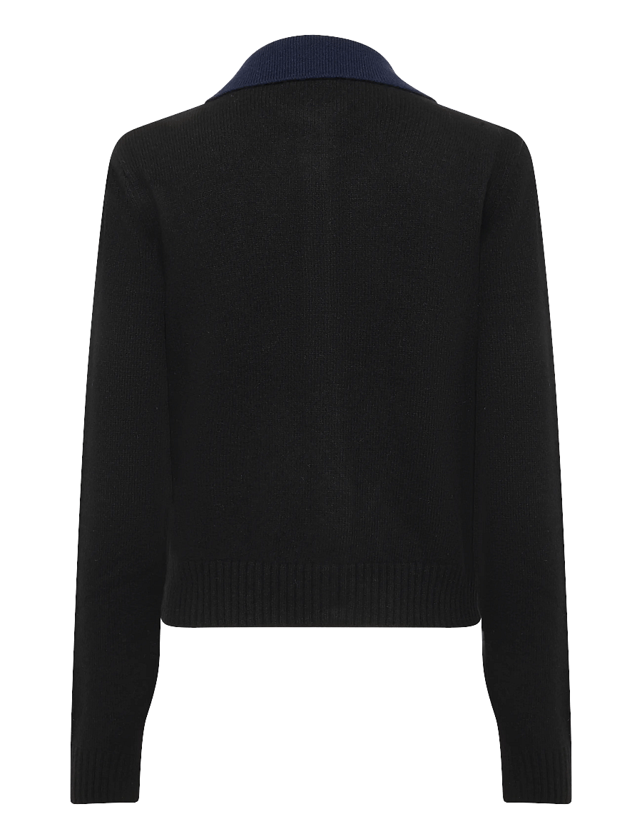 Mads Nørgaard - Yota Knit Katrine Cardigan - kardiganid - parisian night/black - 2