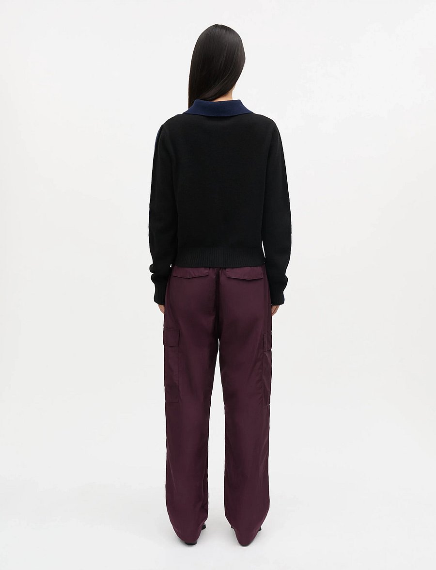 Mads Nørgaard - Yota Knit Katrine Cardigan - kardiganid - parisian night/black - 3