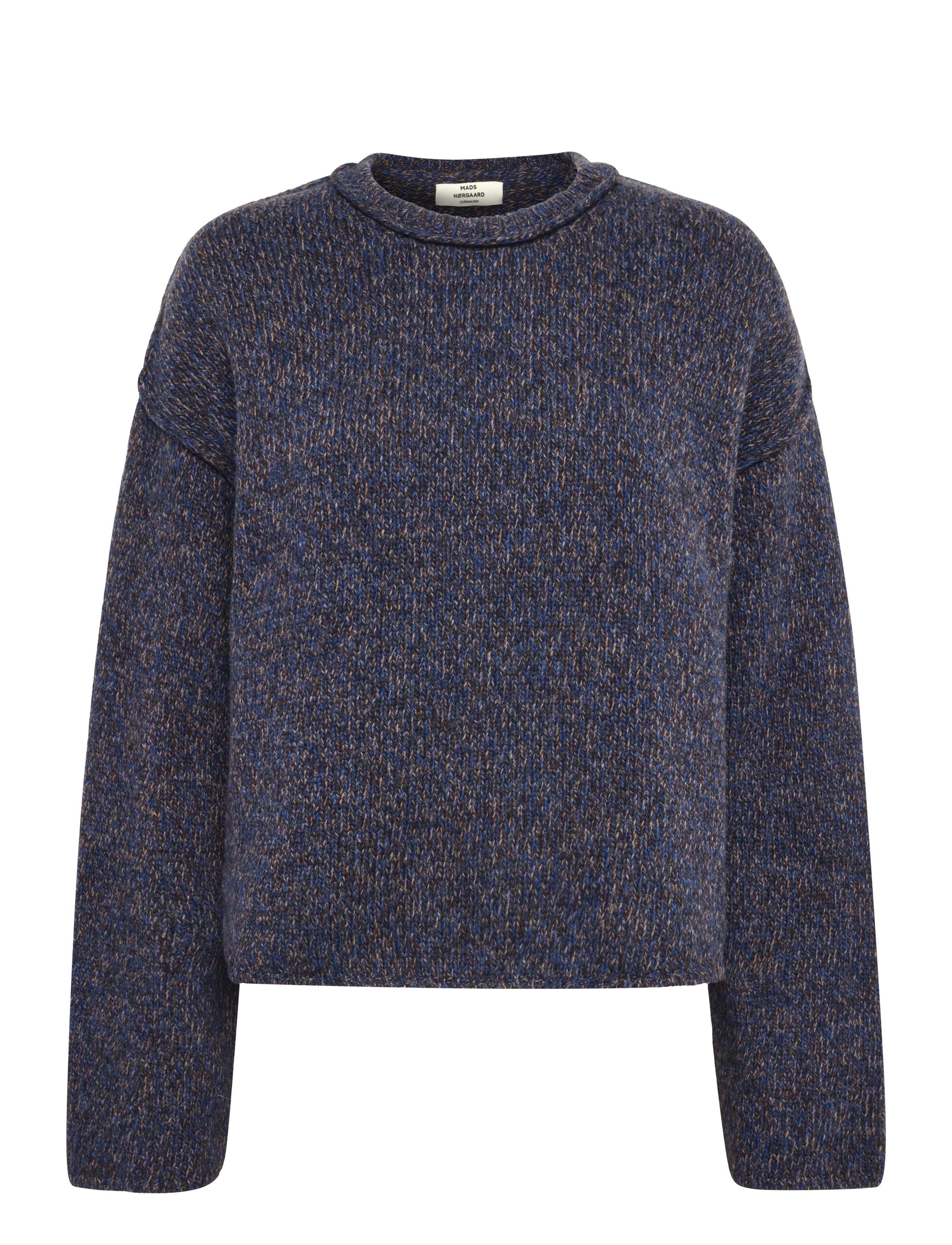 Mads Nørgaard Charlotte Madison Knit -  - SKY CAPTAIN MELANGE / navy