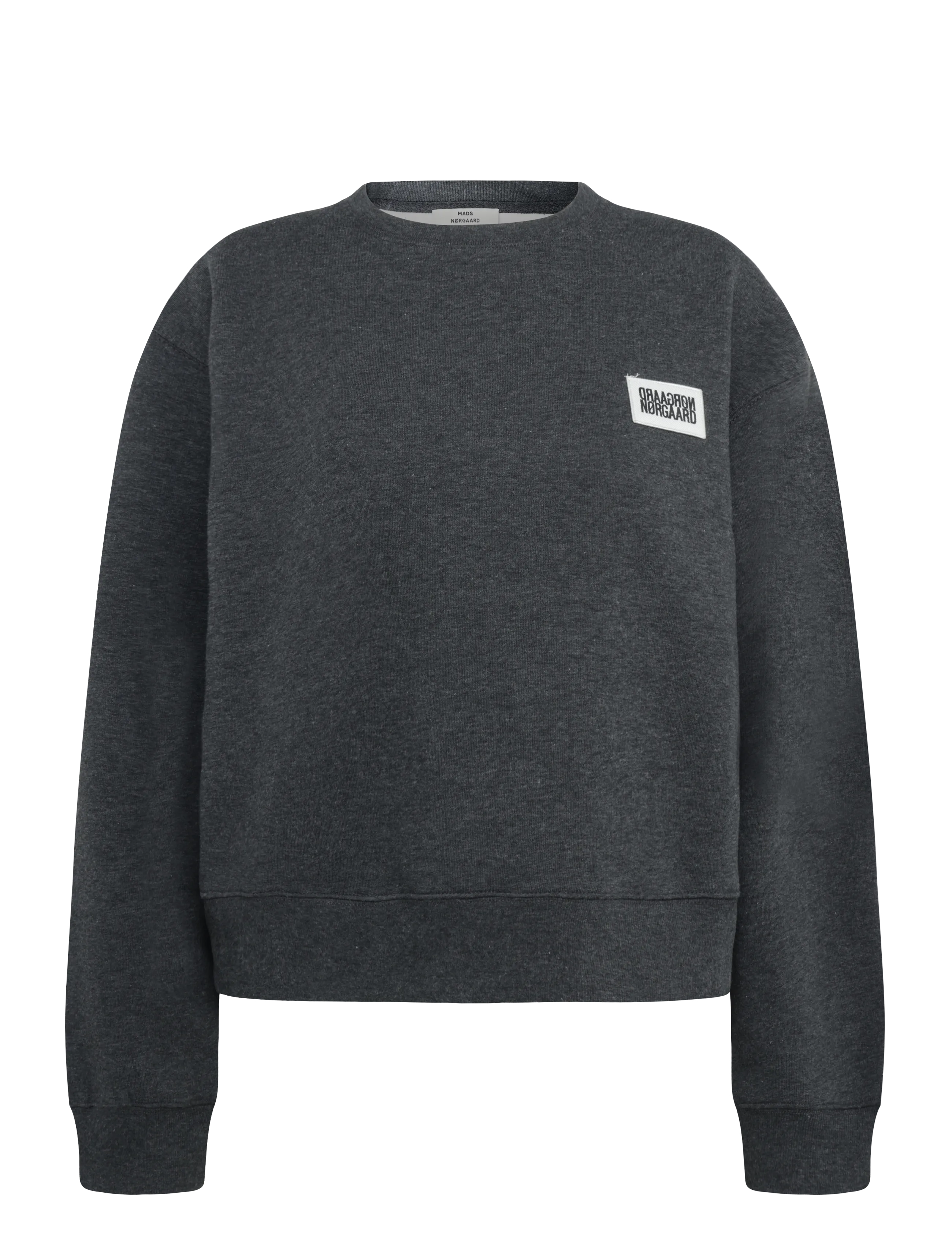 Mads Nørgaard Standard Taylor Sweatshirt - Tänavastiil - DARK GREY MELANGE / grey