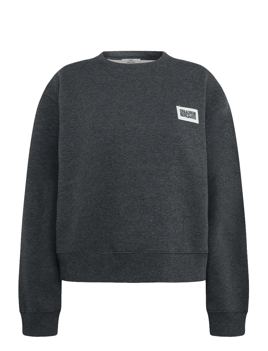 Mads Nørgaard - Standard Taylor Sweatshirt - moetrendid - dark grey melange - 0