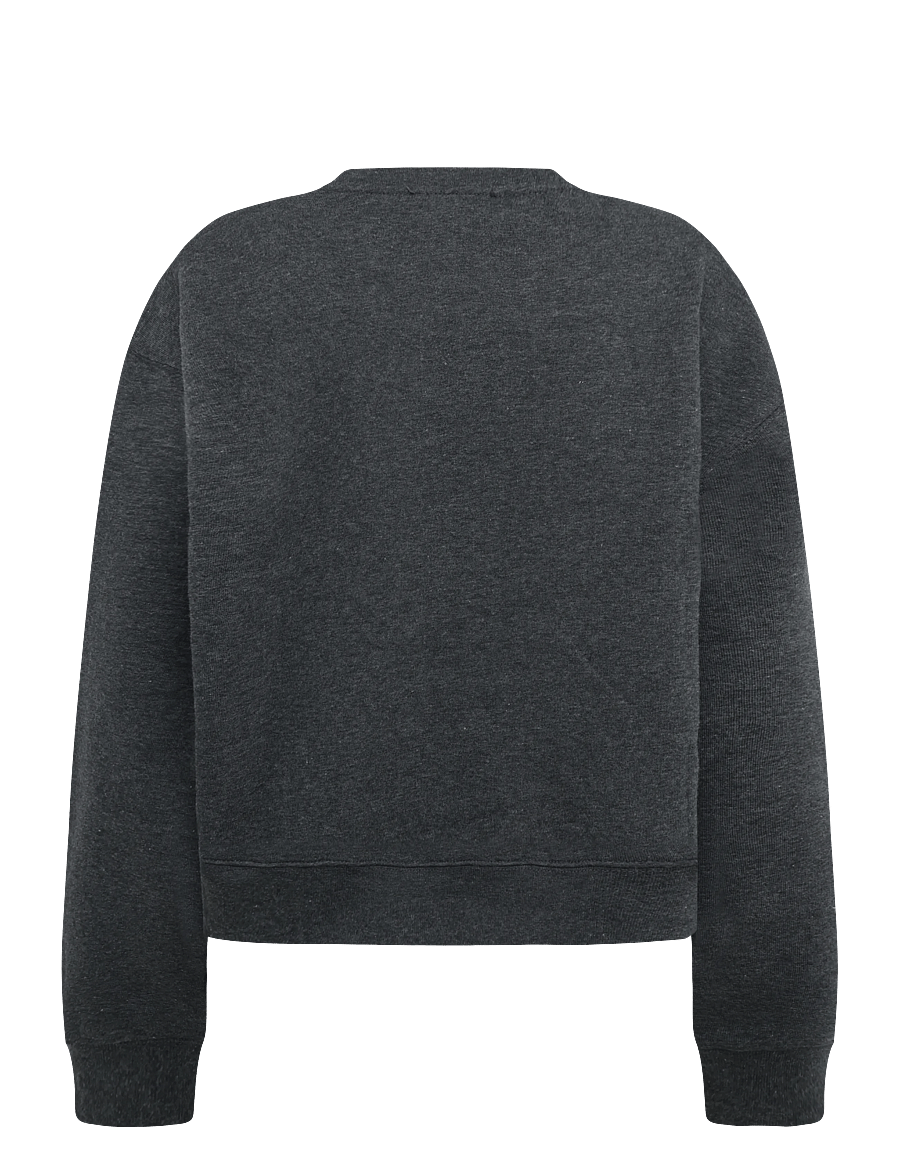 Mads Nørgaard - Standard Taylor Sweatshirt - moetrendid - dark grey melange - 1