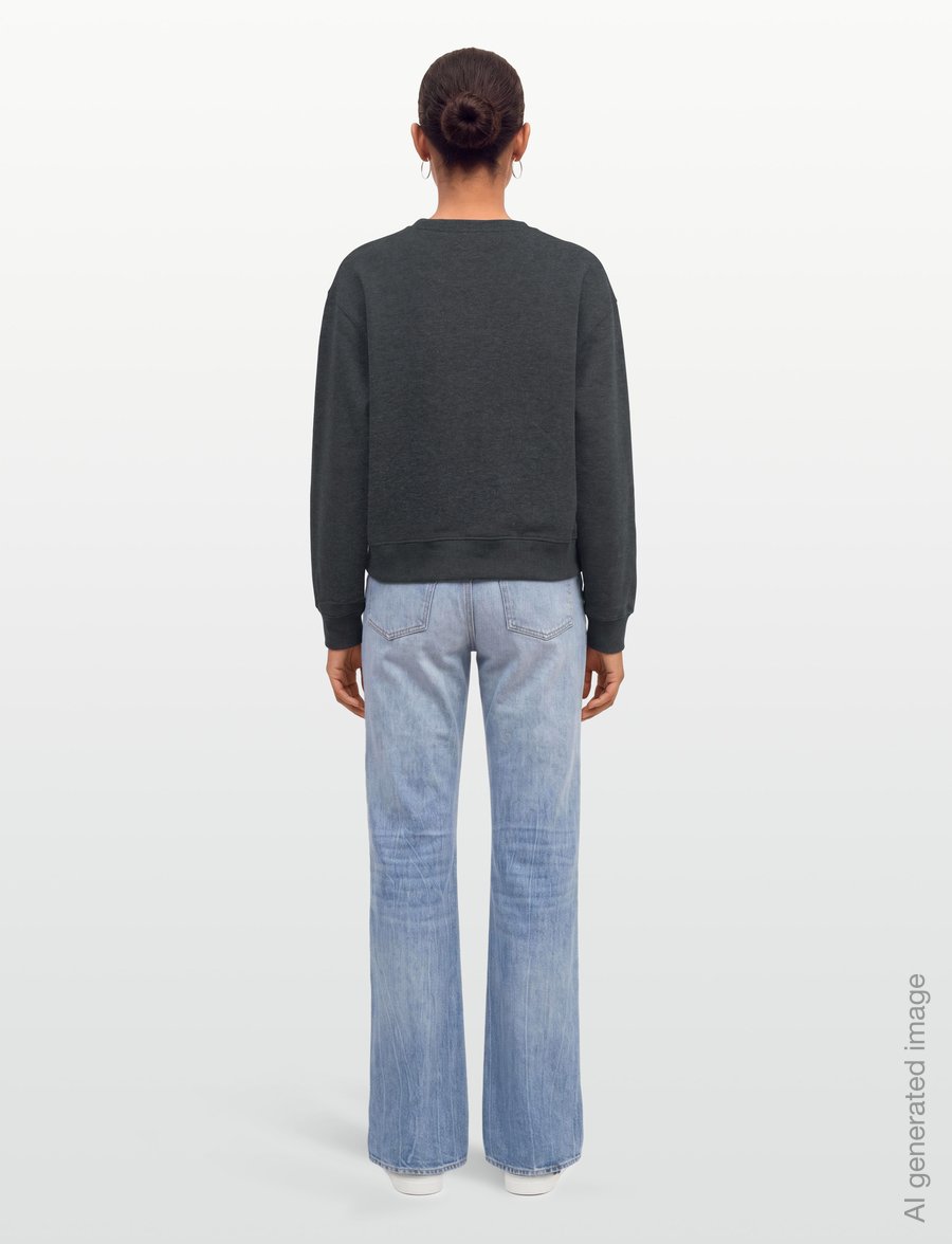 Mads Nørgaard - Standard Taylor Sweatshirt - sweatshirts - dark grey melange - 4