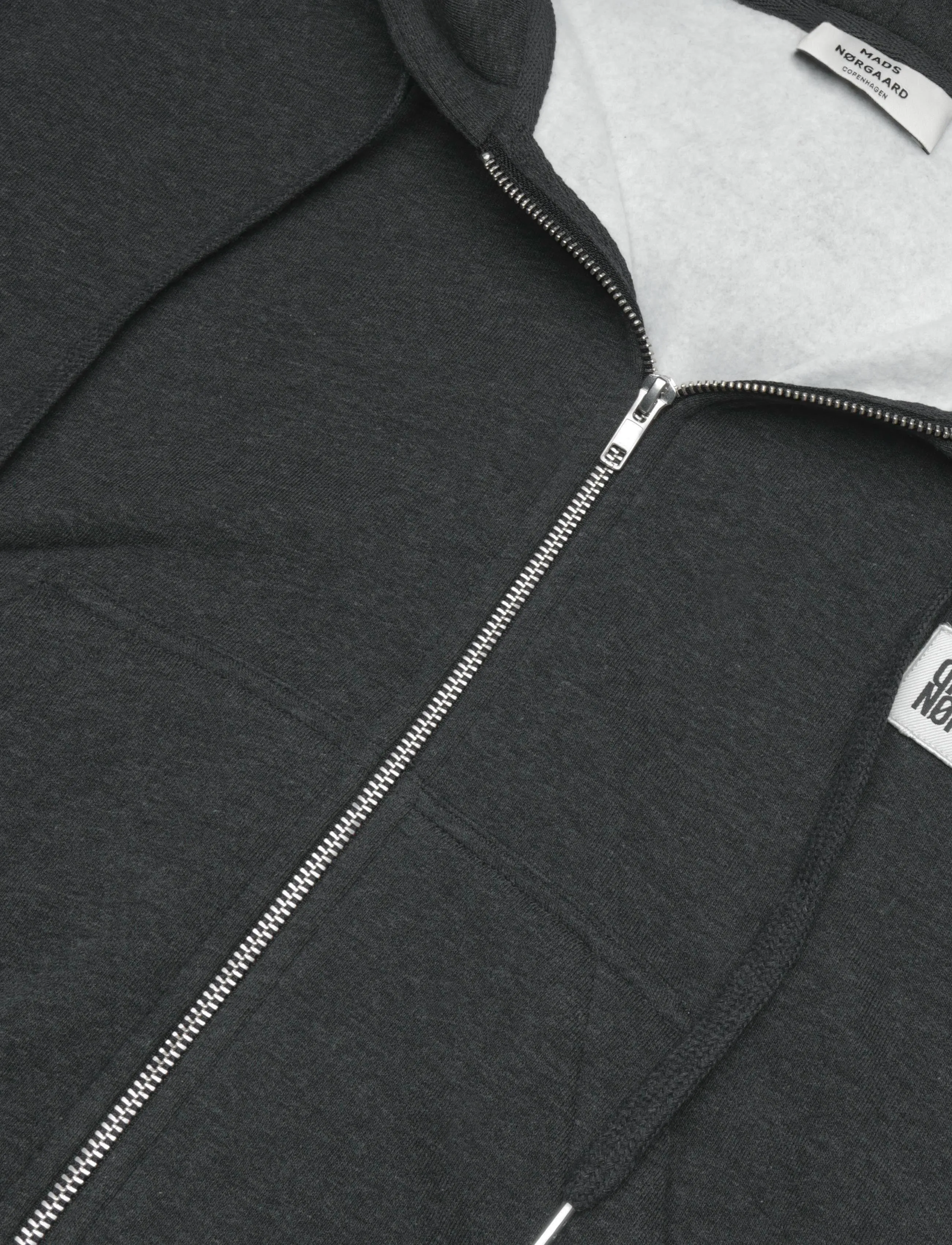 Mads Nørgaard - Standard Bobo Hood Sweatshirt - autumn savings - dark grey melange - 4