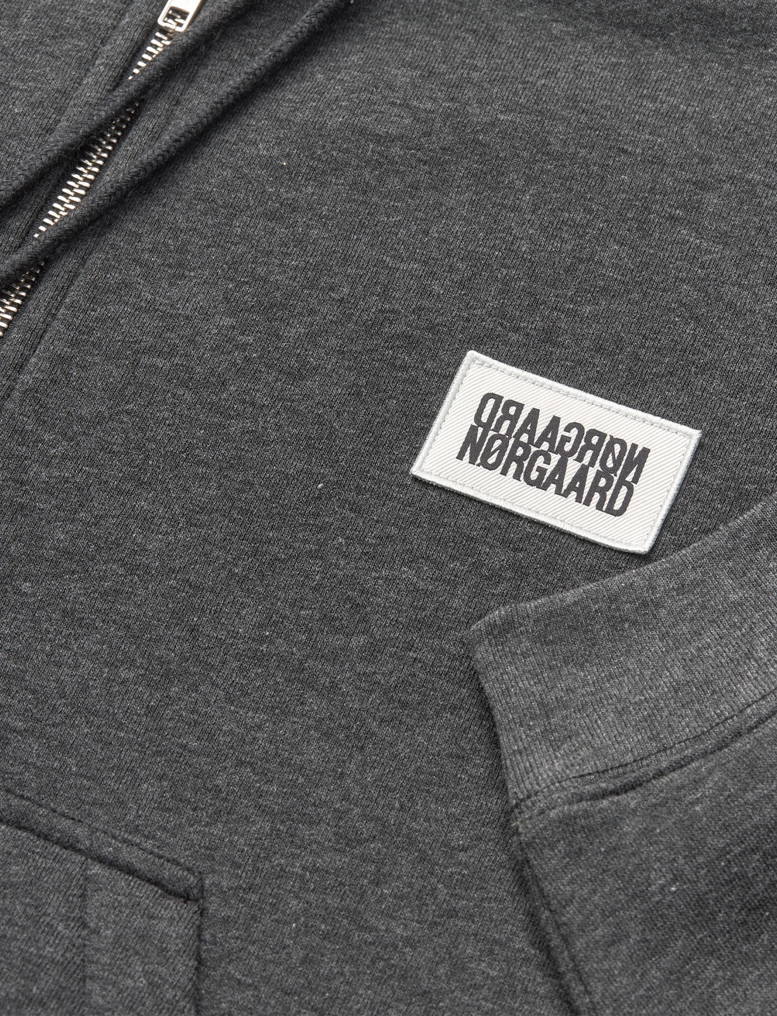 Mads Nørgaard - Standard Bobo Hood Sweatshirt - dark grey melange - 3