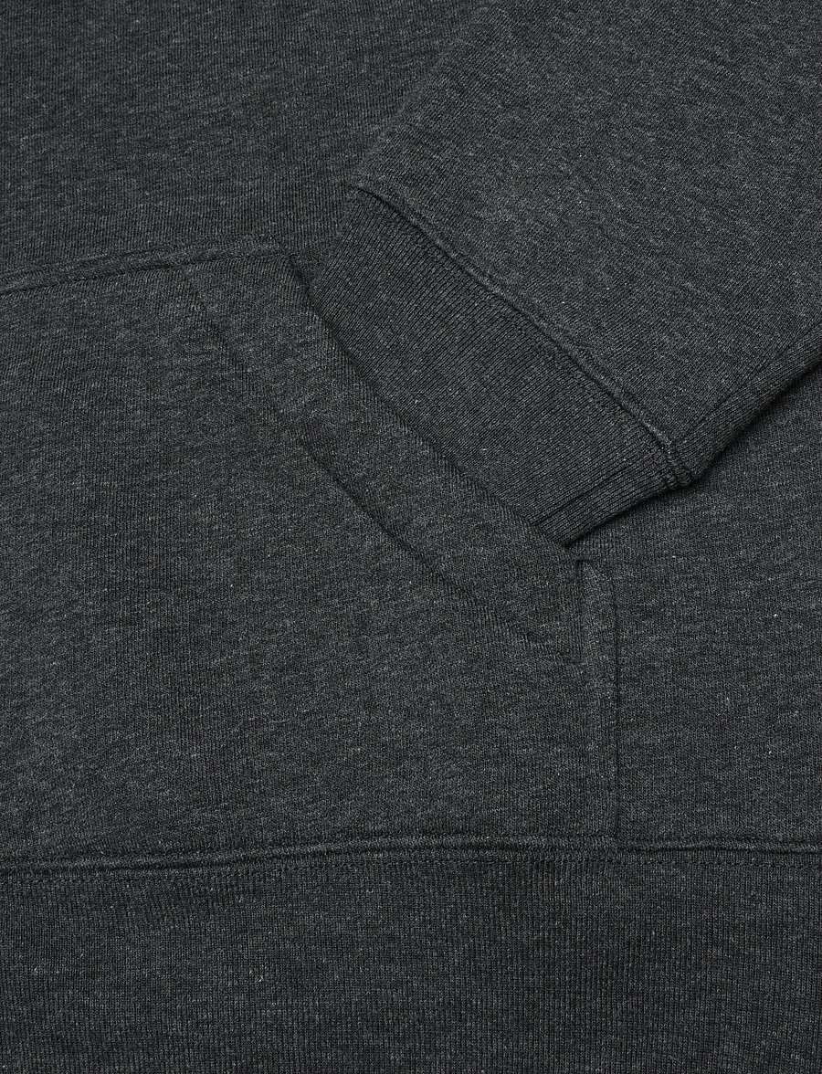 Mads Nørgaard - Standard Bobo Hood Sweatshirt - hoodies - dark grey melange - 5