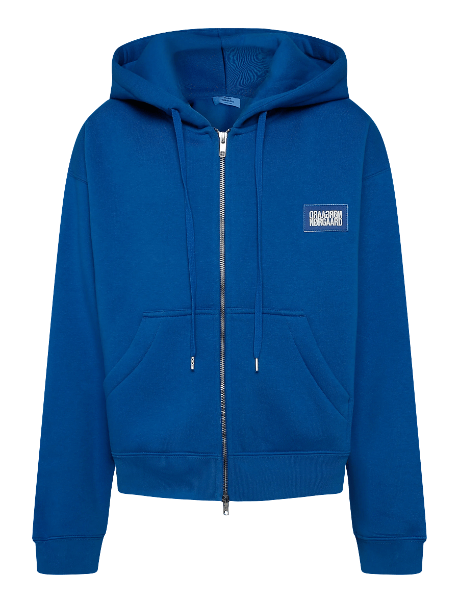 Mads Nørgaard - Standard Bobo Hood Sweatshirt - kapuutsiga pusad - lapis blue - 0