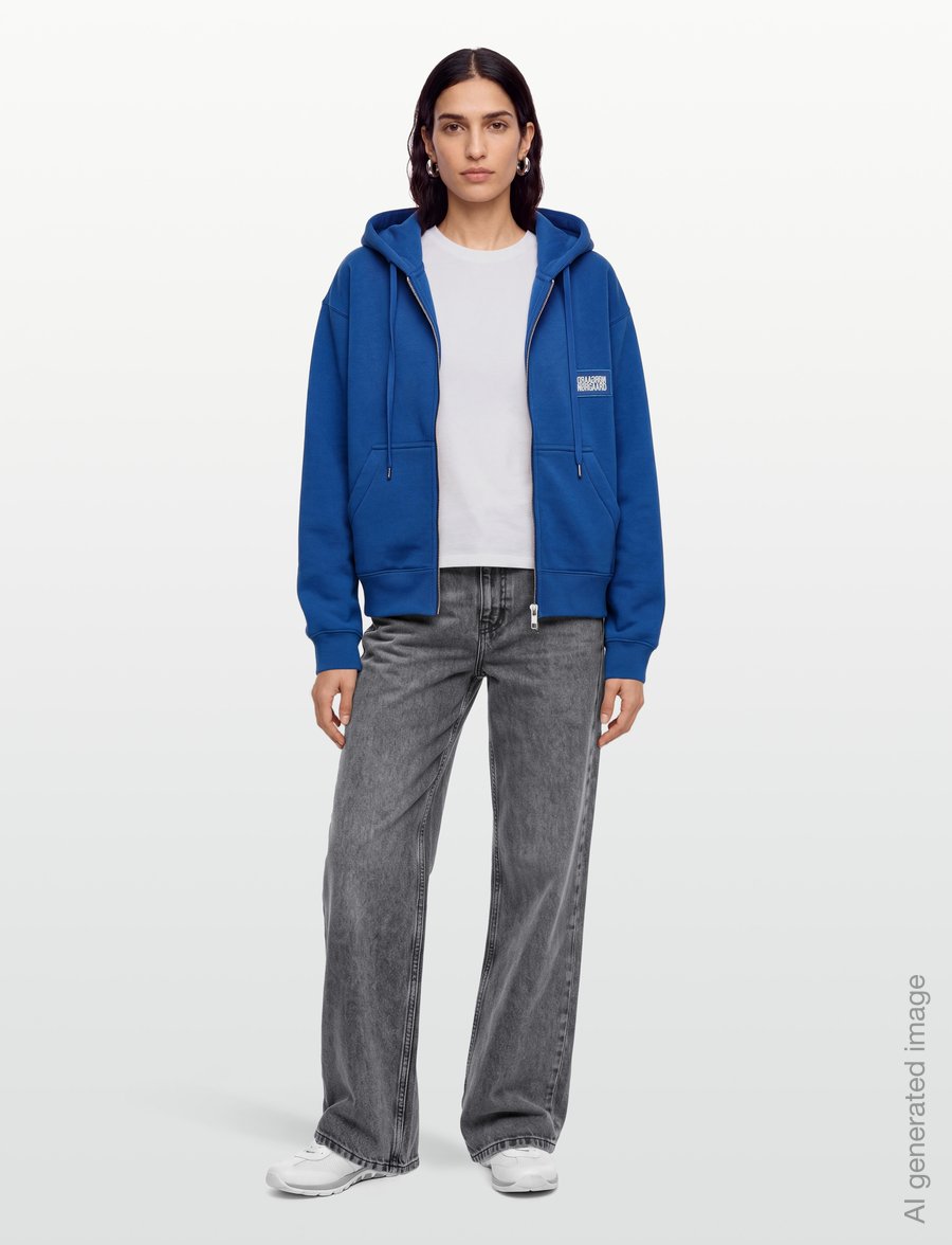 Mads Nørgaard - Standard Bobo Hood Sweatshirt - kapuutsiga pusad - lapis blue - 0