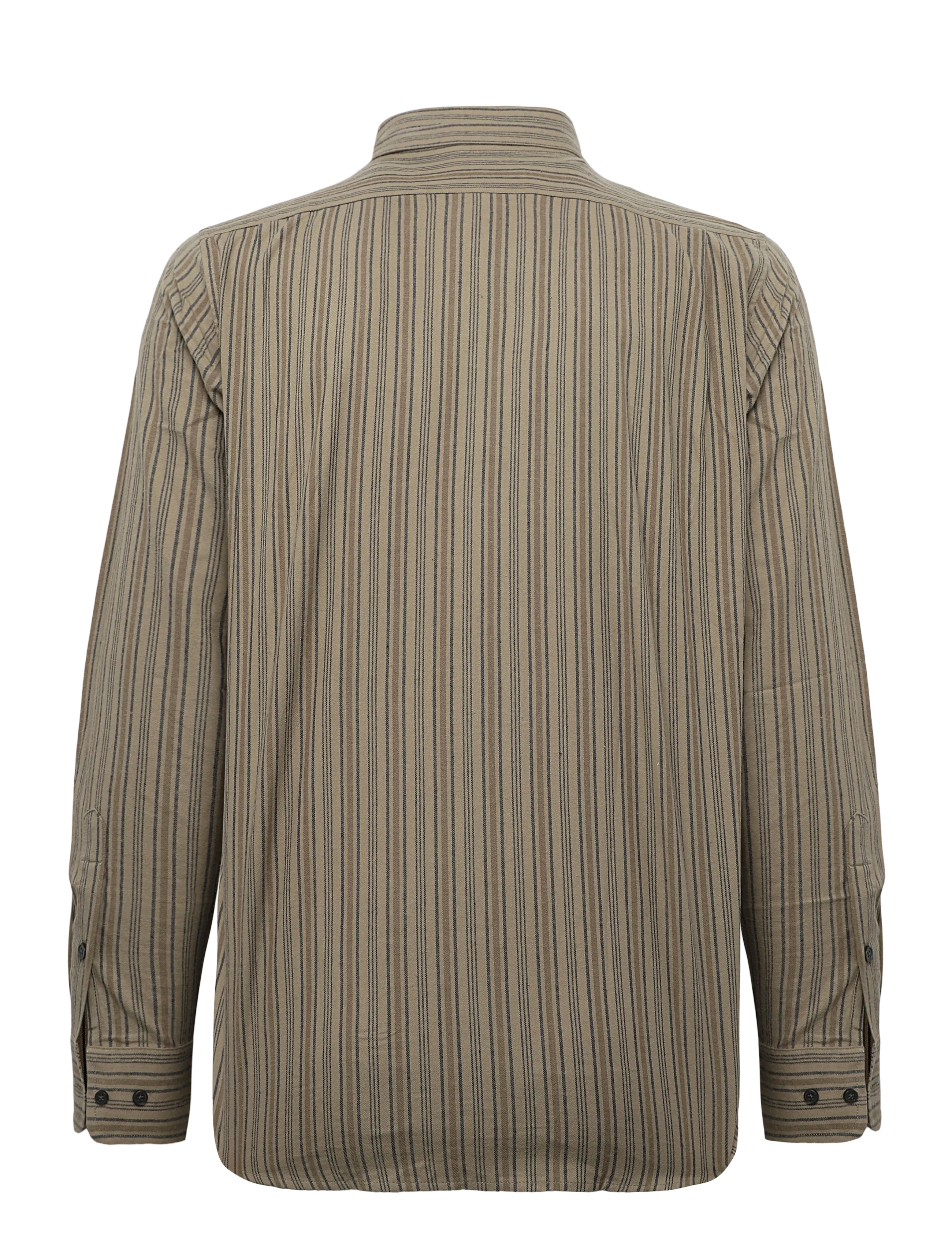 Mads Nørgaard - Flannel Stripe Sune Shirt - flanellskjortor - overland trek/sky captain/tama - 1