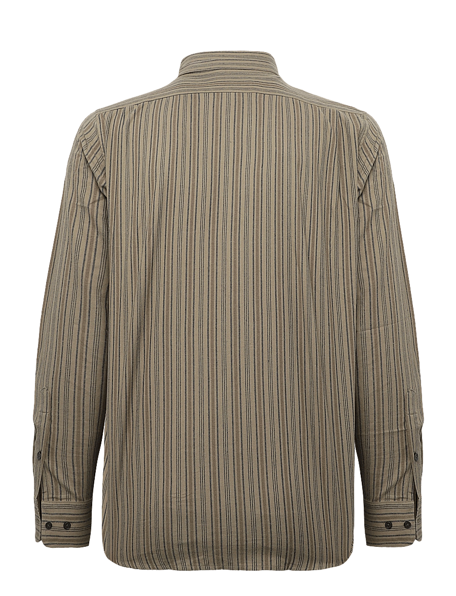 Mads Nørgaard - Flannel Stripe Sune Shirt - flanellskjortor - overland trek/sky captain/tama - 1