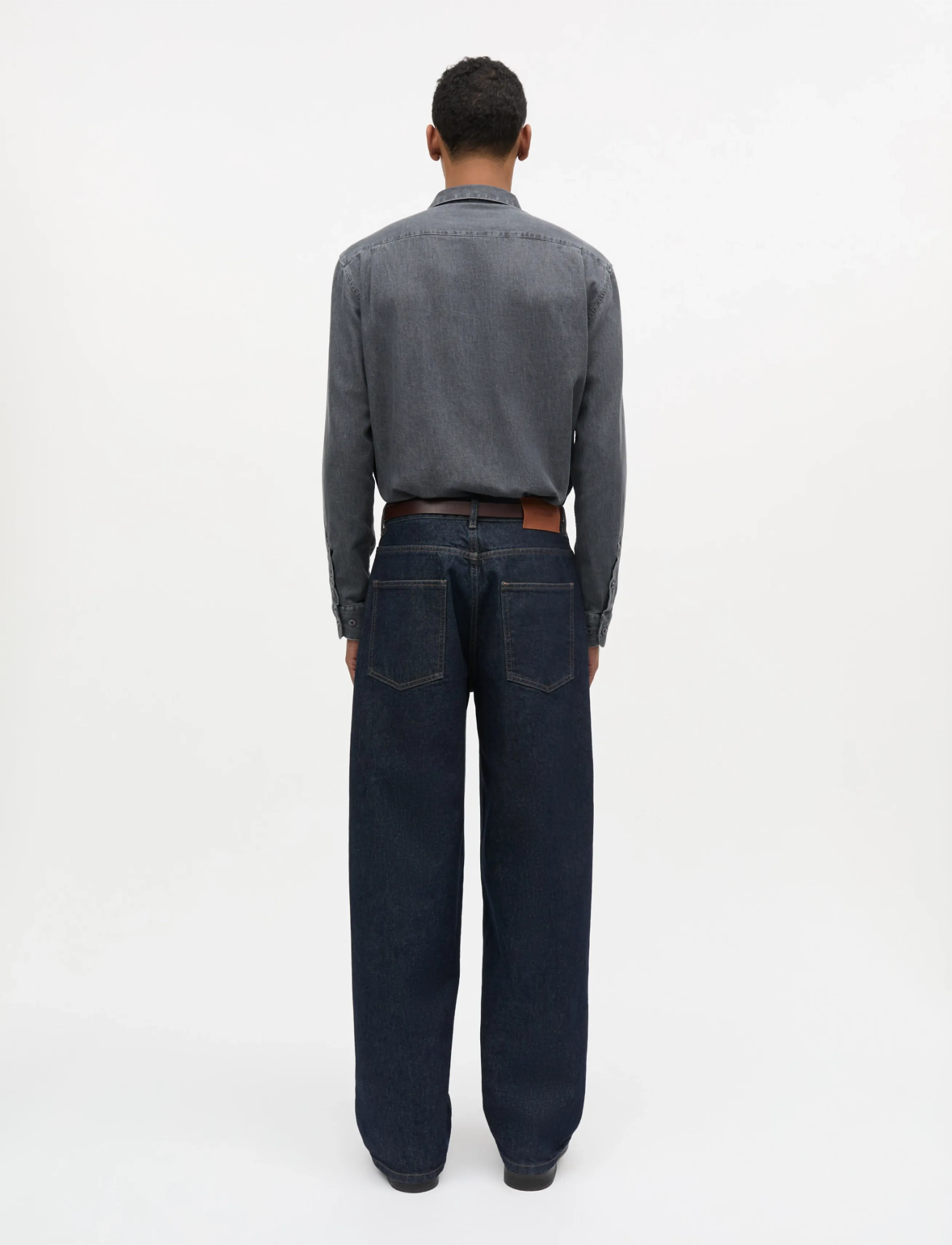 Mads Nørgaard - Sky Denim Sune Shirt - jeansskjortor - mid black wash - 2