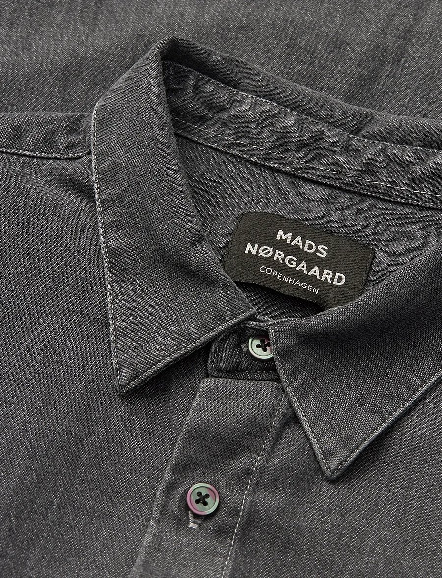 Mads Nørgaard - Sky Denim Sune Shirt - jeansskjortor - mid black wash - 3