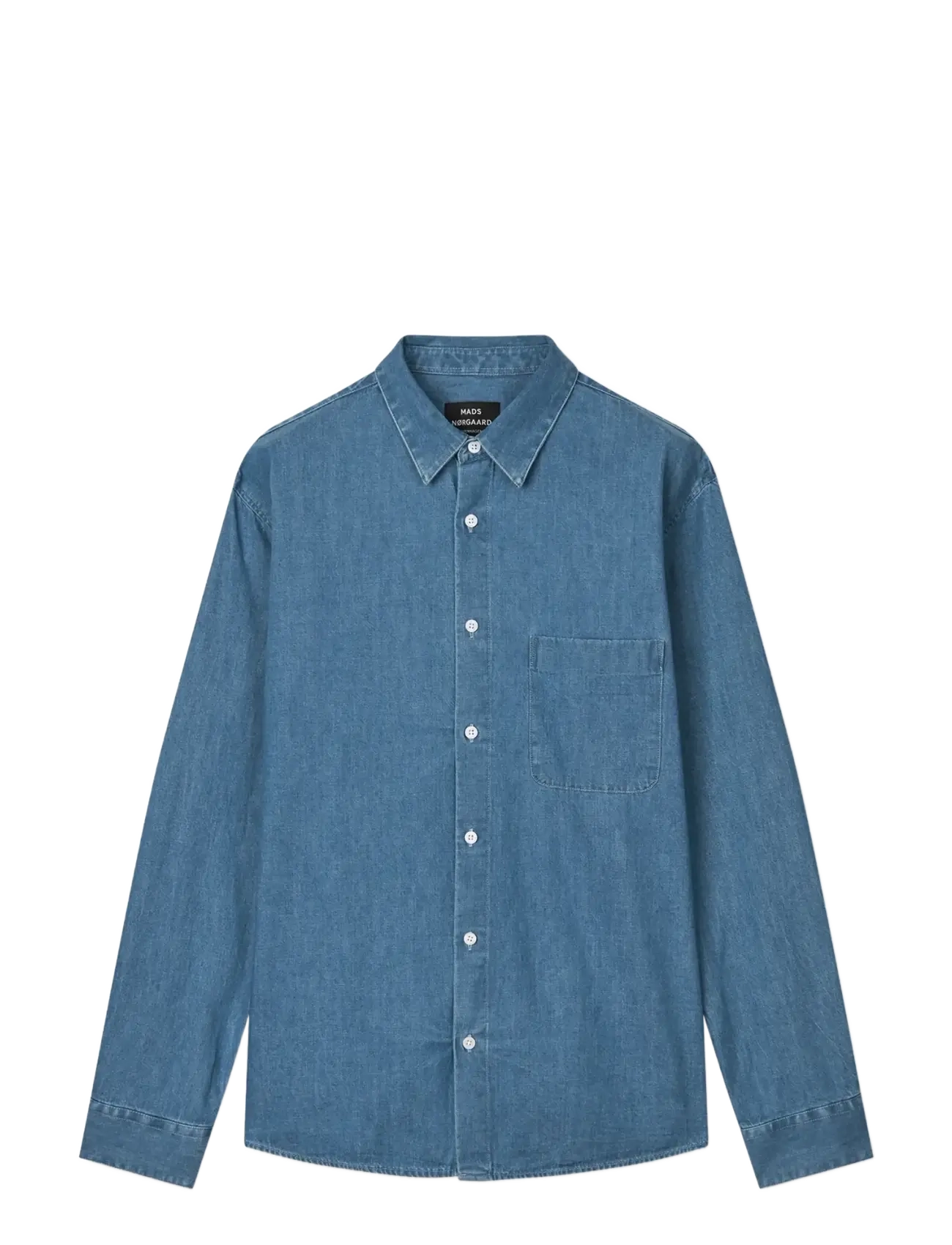 Mads Nørgaard - Sky Denim Sune Shirt - mid blue wash - 1