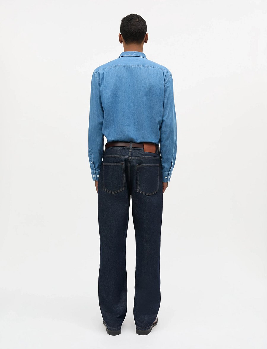 Mads Nørgaard - Sky Denim Sune Shirt - mid blue wash - 2