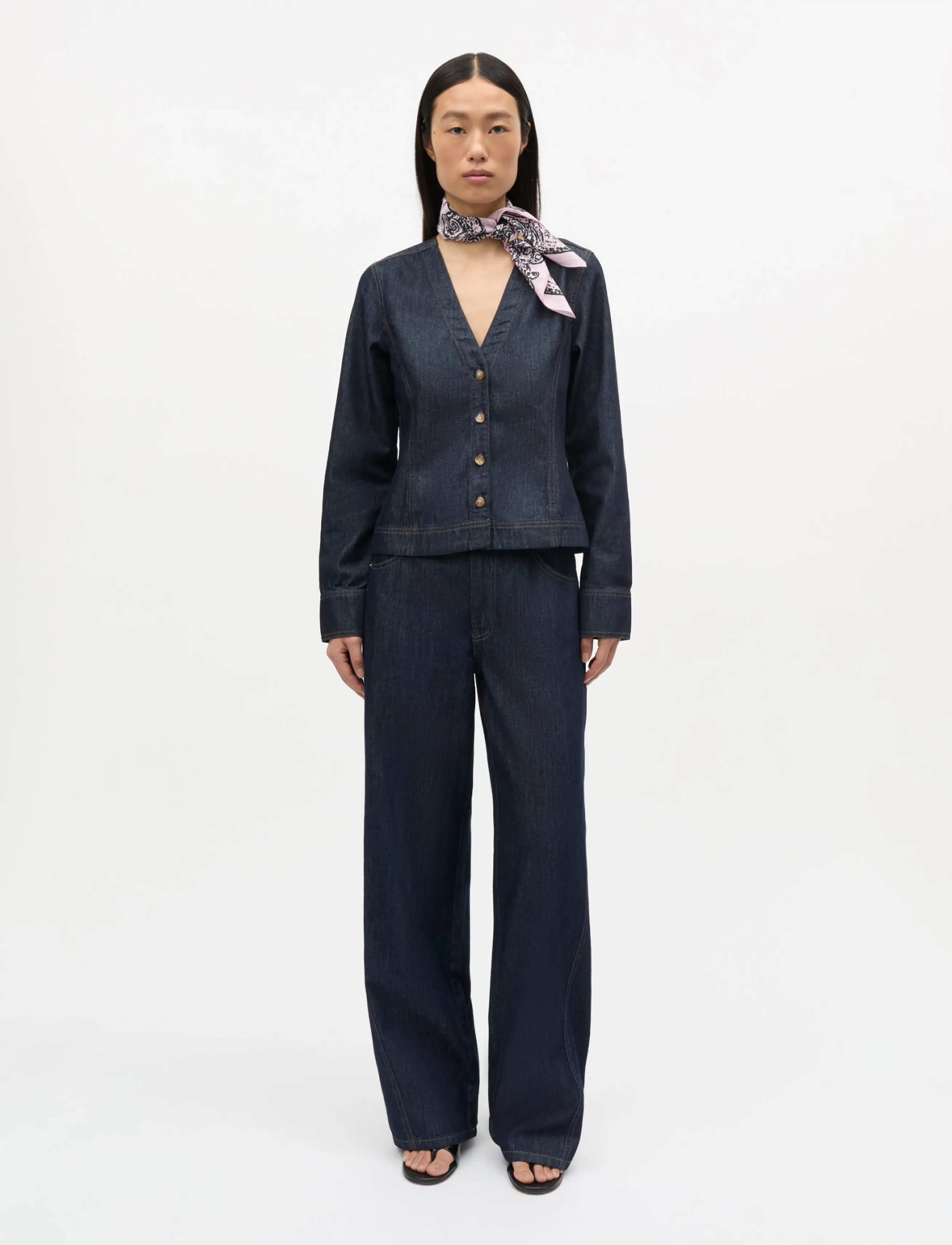 Mads Nørgaard Cosy Denim Christel Jeans - Tøj - RINSE / navy
