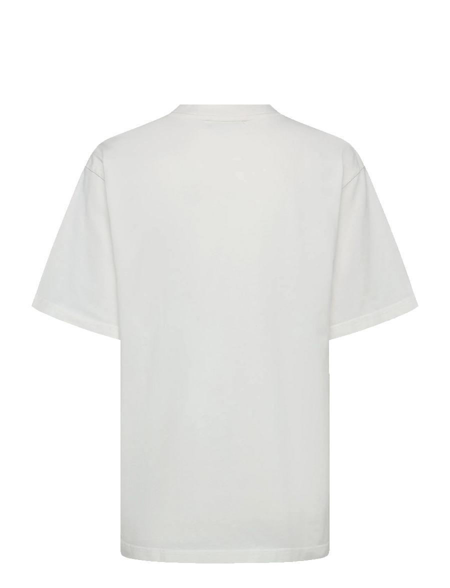 Mads Nørgaard - Cotton Jersey Dassel Tee - marškinėliai - snow white - 2