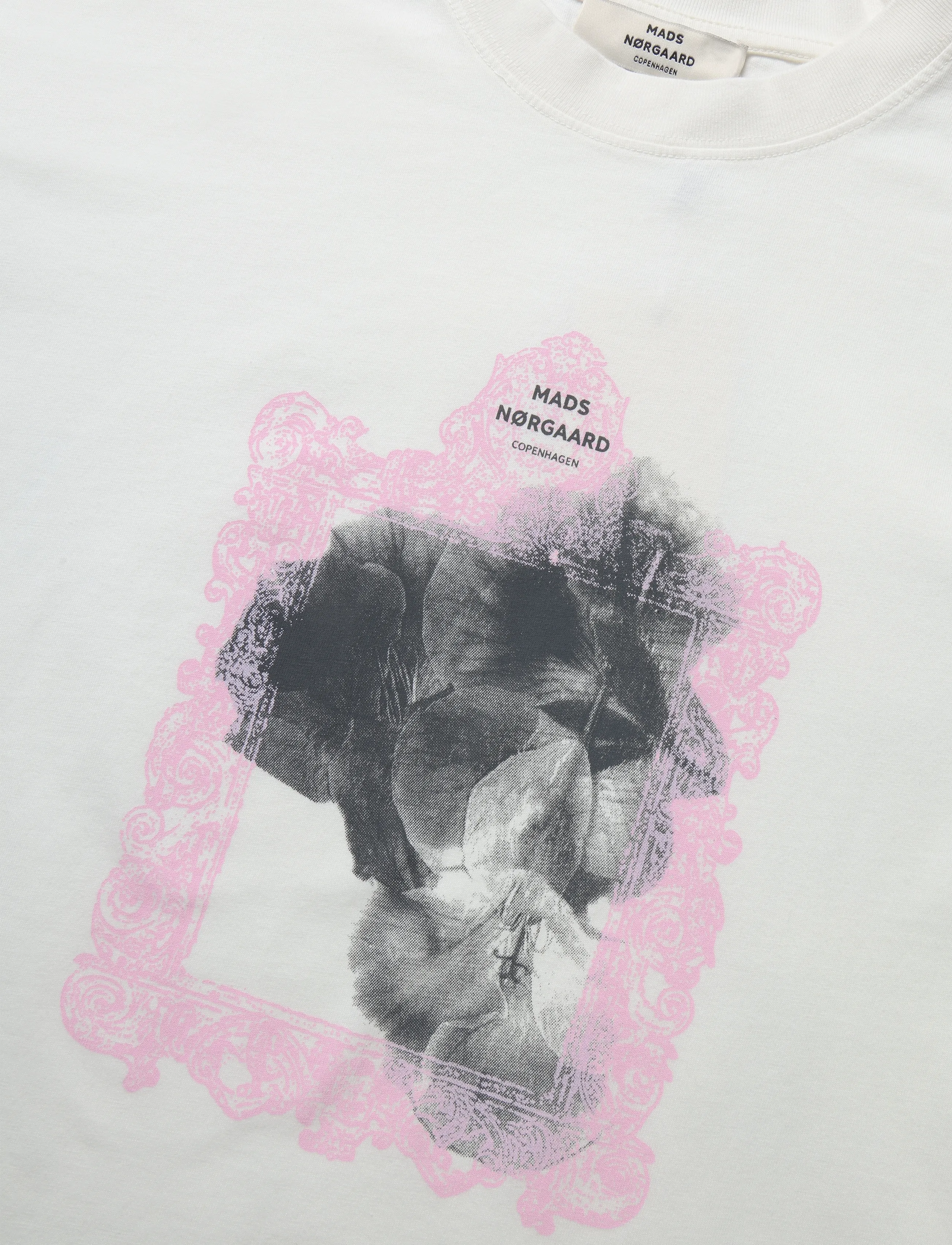 Mads Nørgaard - Cotton Jersey Dassel Tee - marškinėliai - snow white - 4