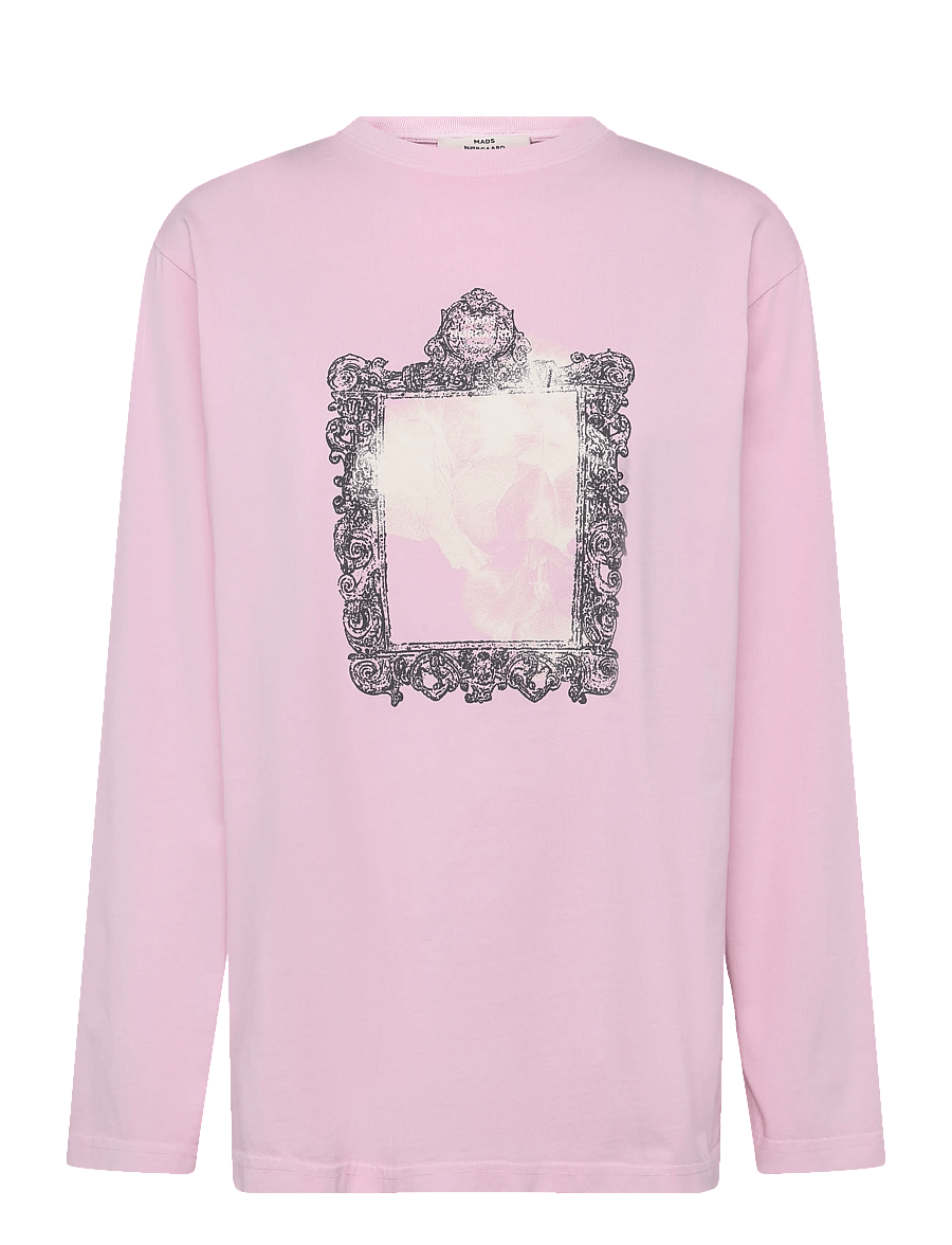 Mads Nørgaard - Cotton Jersey Jerry Tee LS - pikkade varrukatega topid - fairy tale pink - 1