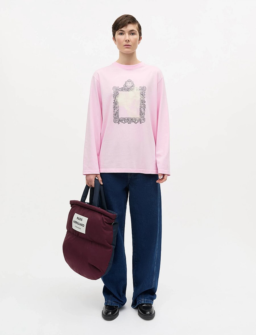Mads Nørgaard - Cotton Jersey Jerry Tee LS - langärmlige tops - fairy tale pink - 0