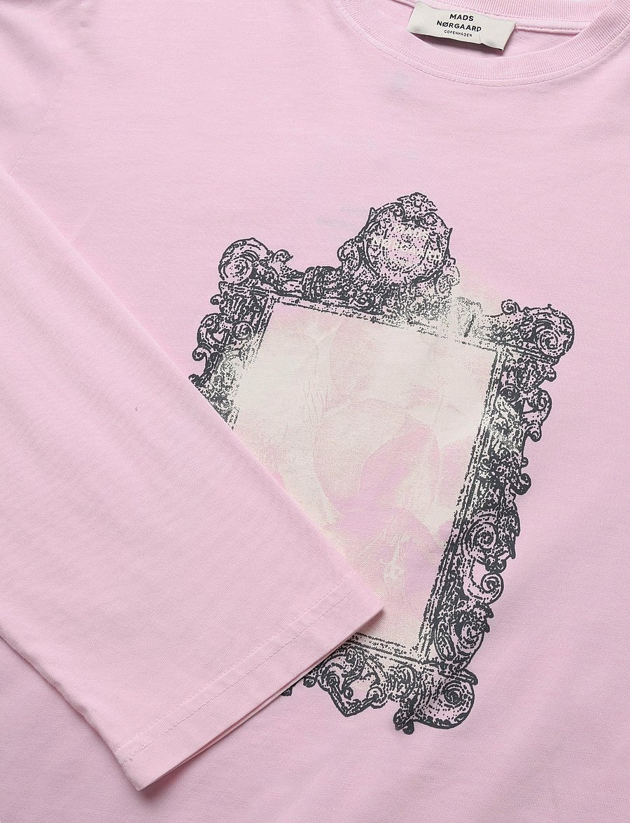 Mads Nørgaard - Cotton Jersey Jerry Tee LS - pikkade varrukatega topid - fairy tale pink - 4