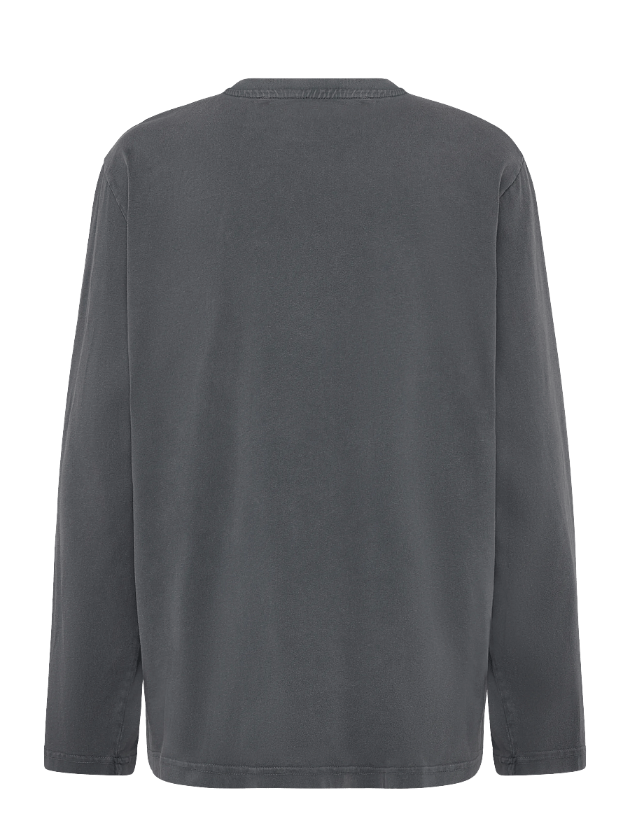 Mads Nørgaard - Cotton Jersey Jerry Tee LS - langärmlige tops - washed black - 2