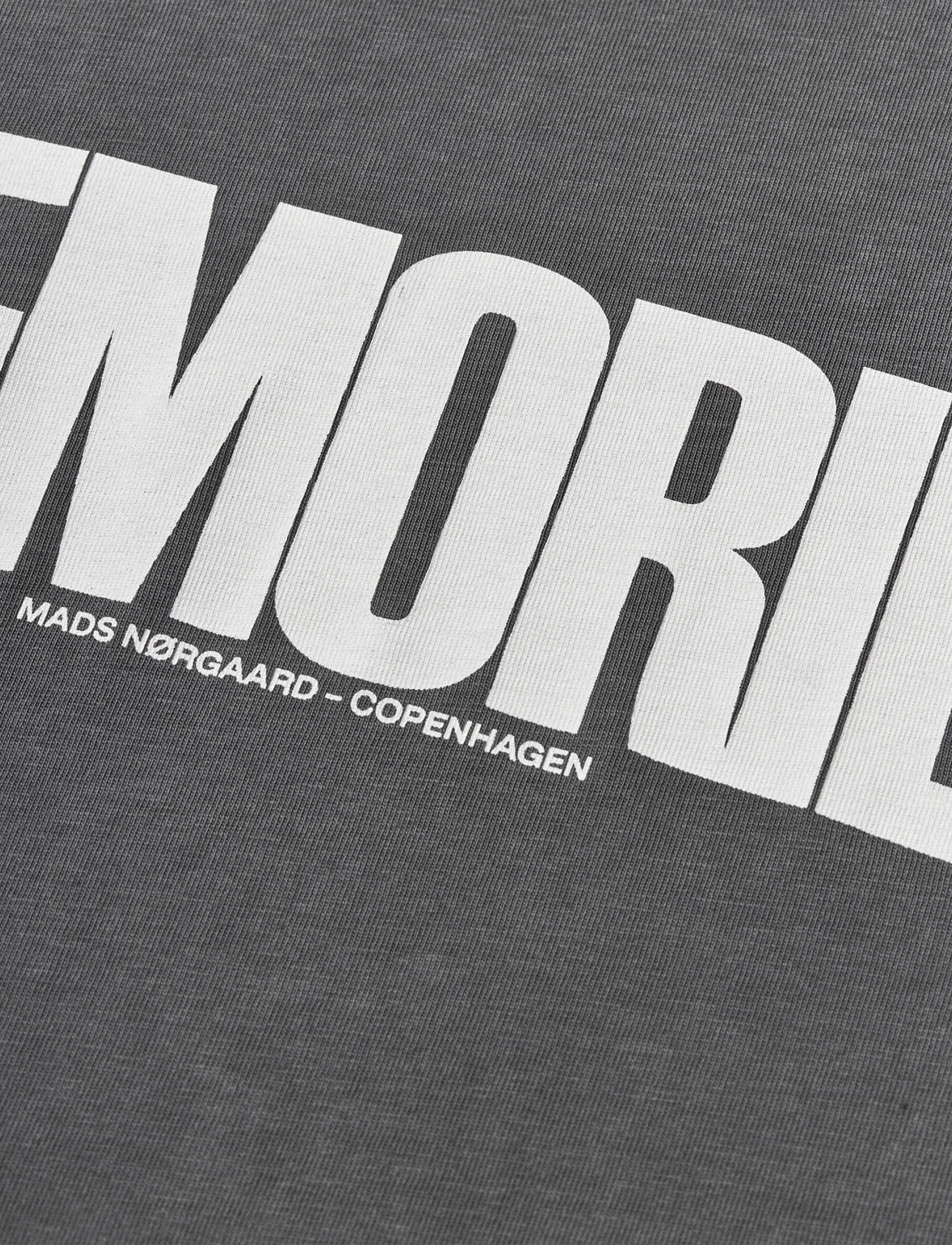Mads Nørgaard - Cotton Jersey Jerry Tee LS - langærmede toppe - washed black - 1