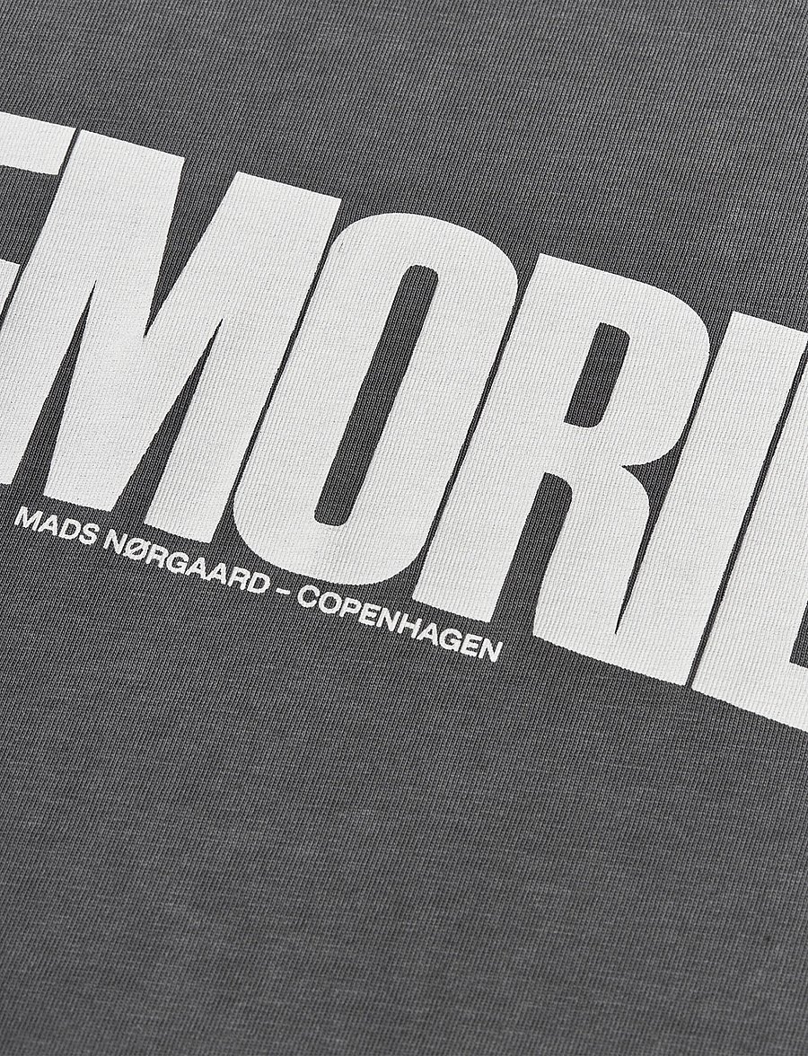 Mads Nørgaard - Cotton Jersey Jerry Tee LS - langærmede toppe - washed black - 1