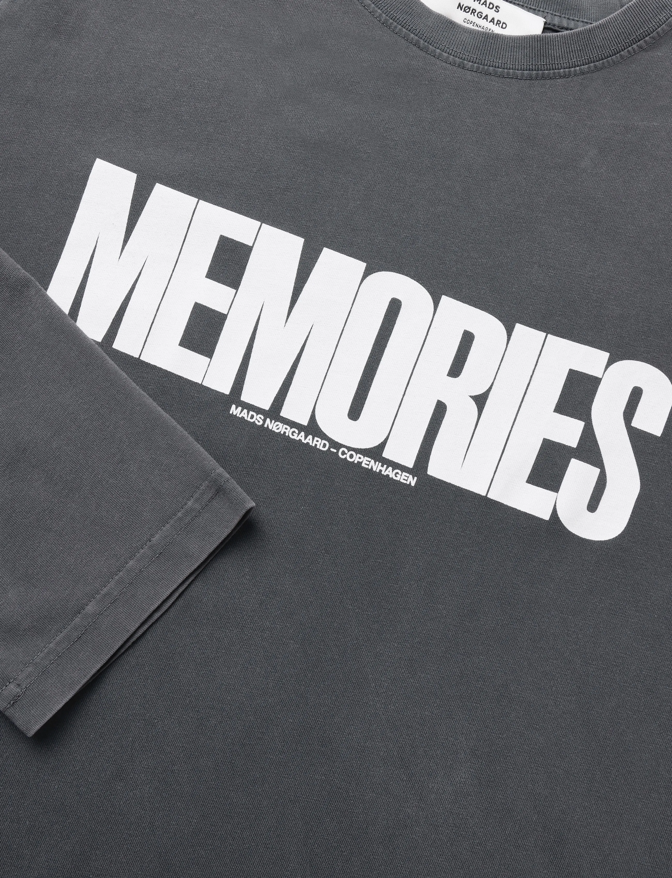 Mads Nørgaard - Cotton Jersey Jerry Tee LS - langärmlige tops - washed black - 5