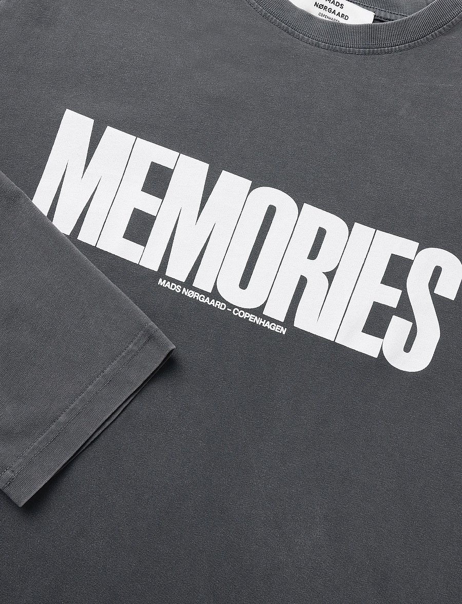 Mads Nørgaard - Cotton Jersey Jerry Tee LS - langärmlige tops - washed black - 5