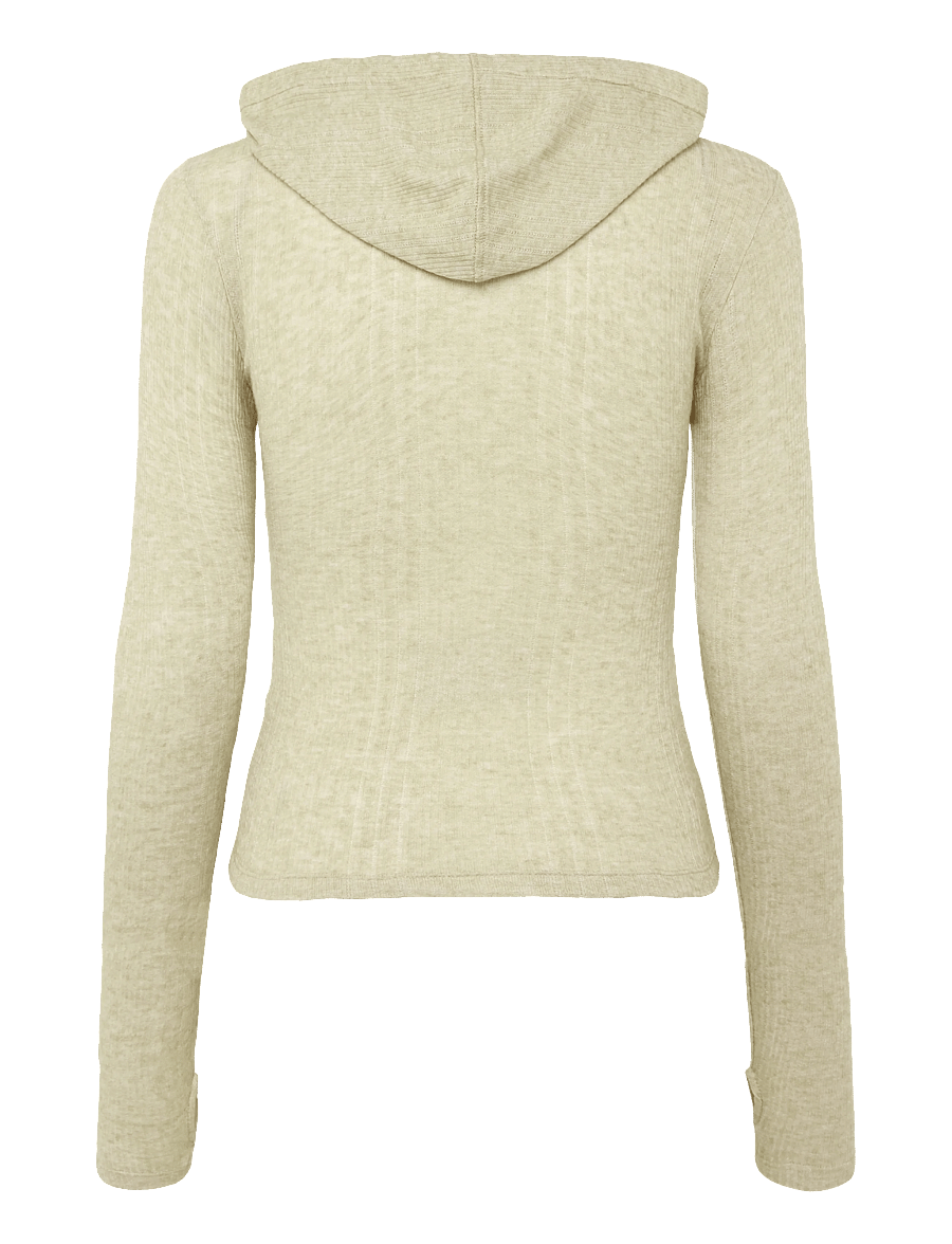Mads Nørgaard - Point Wool Tutti Hood - hoodies - beige - 1