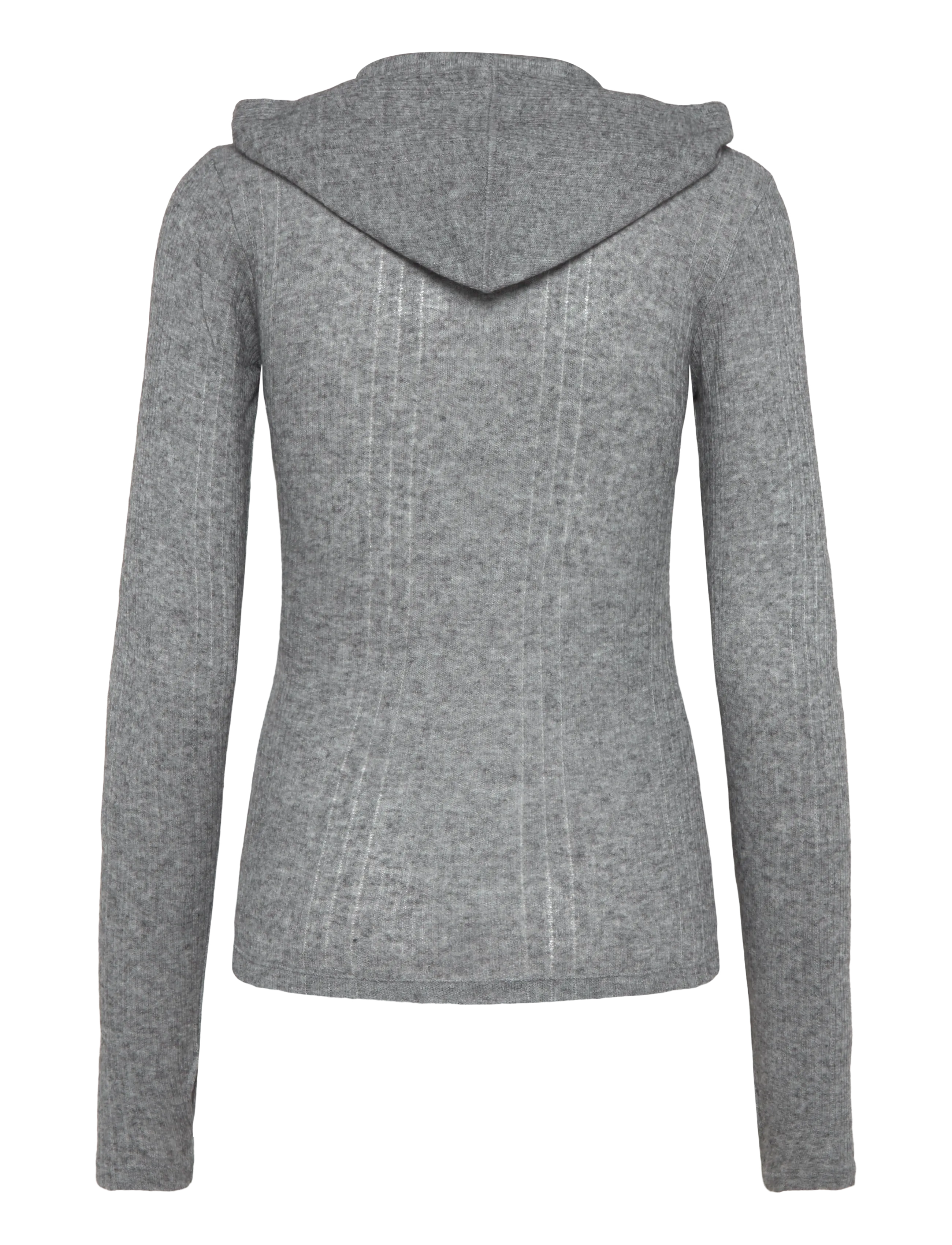 Mads Nørgaard - Point Wool Tutti Hood - hoodies - dark grey melange - 1