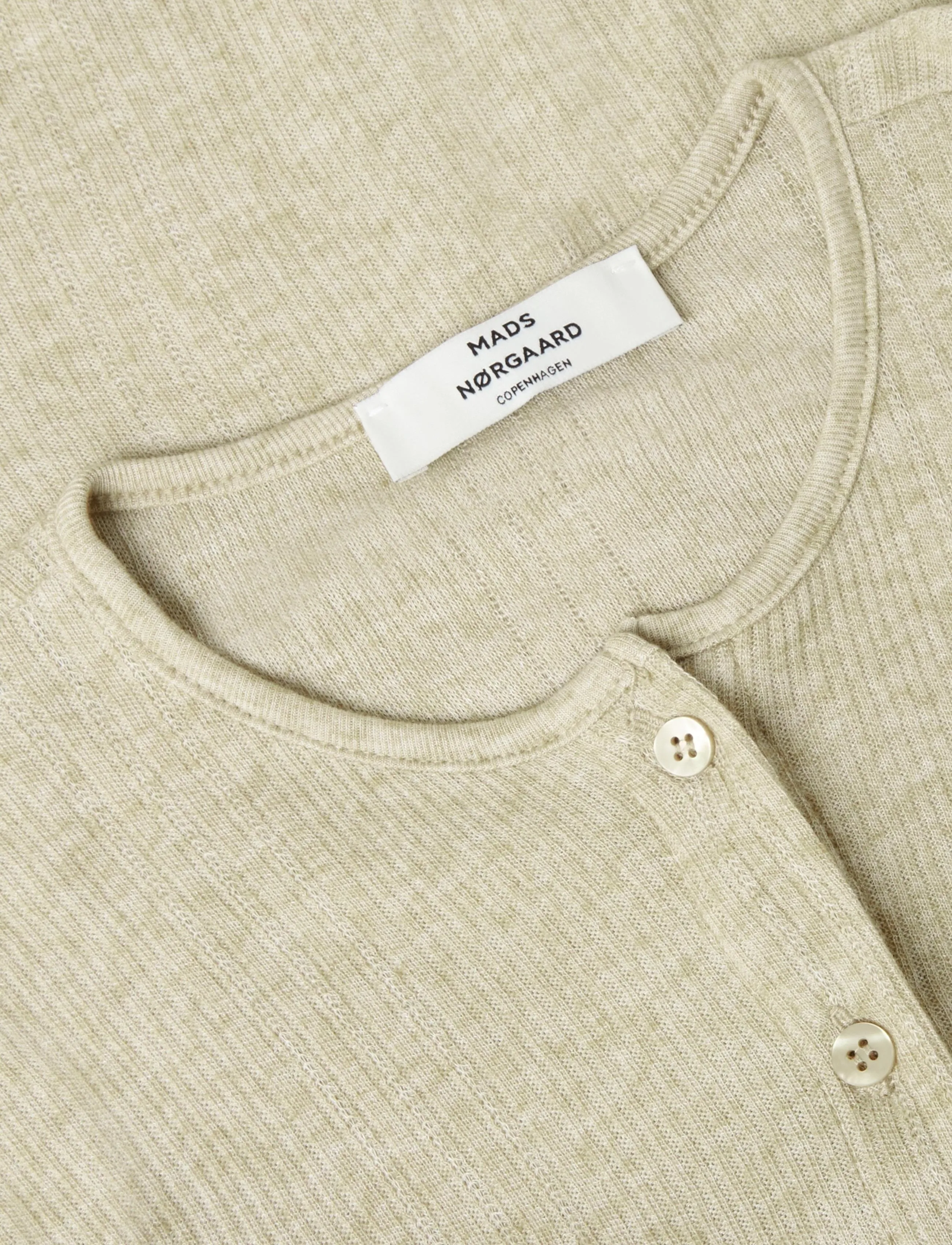 Mads Nørgaard - Point Wool Amy Cardigan - strickjacken - beige - 2