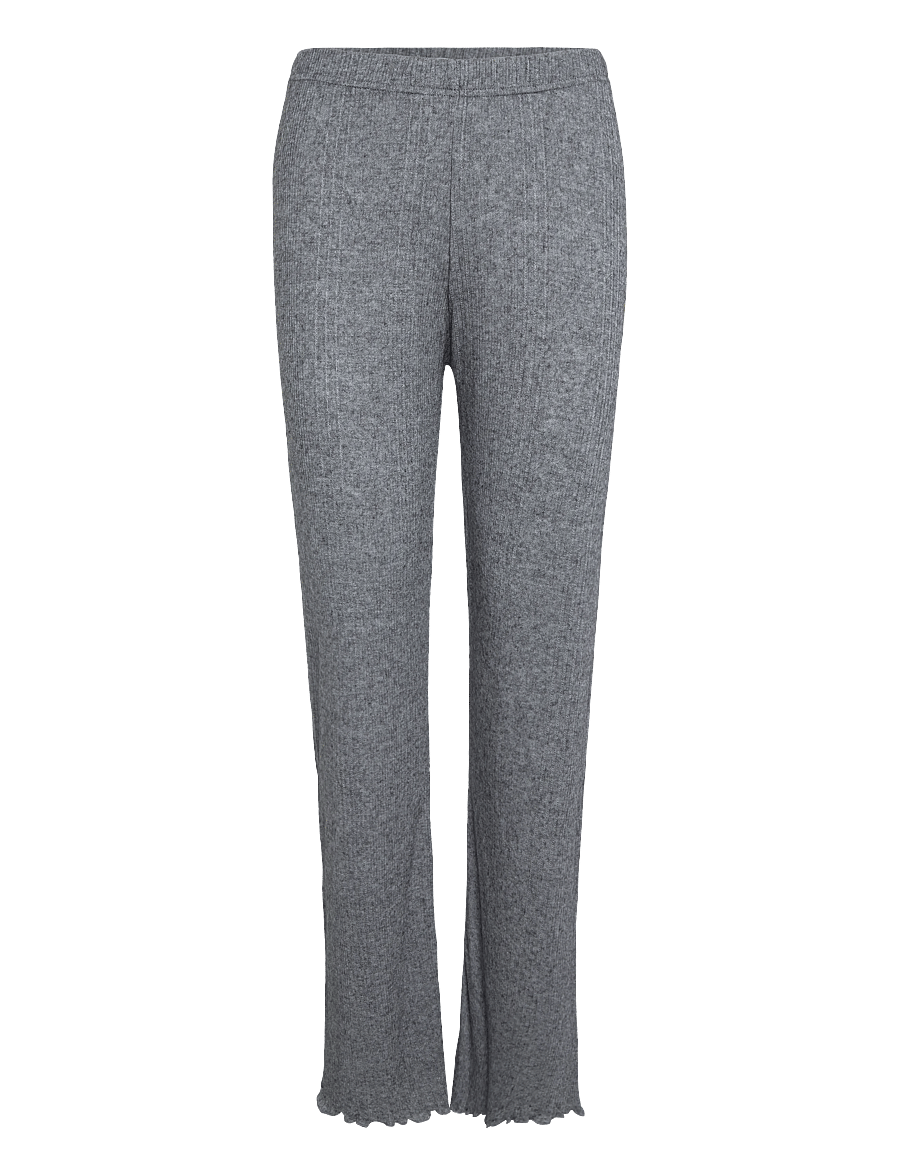 Mads Nørgaard - Point Wool Lonnie Pants - slim-fit hosen - dark grey melange - 0