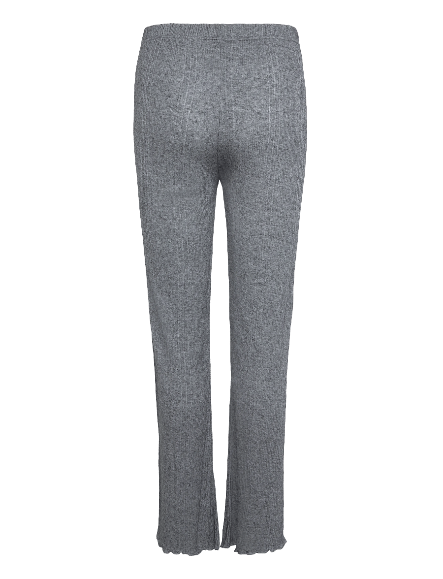 Mads Nørgaard - Point Wool Lonnie Pants - slim-fit hosen - dark grey melange - 1
