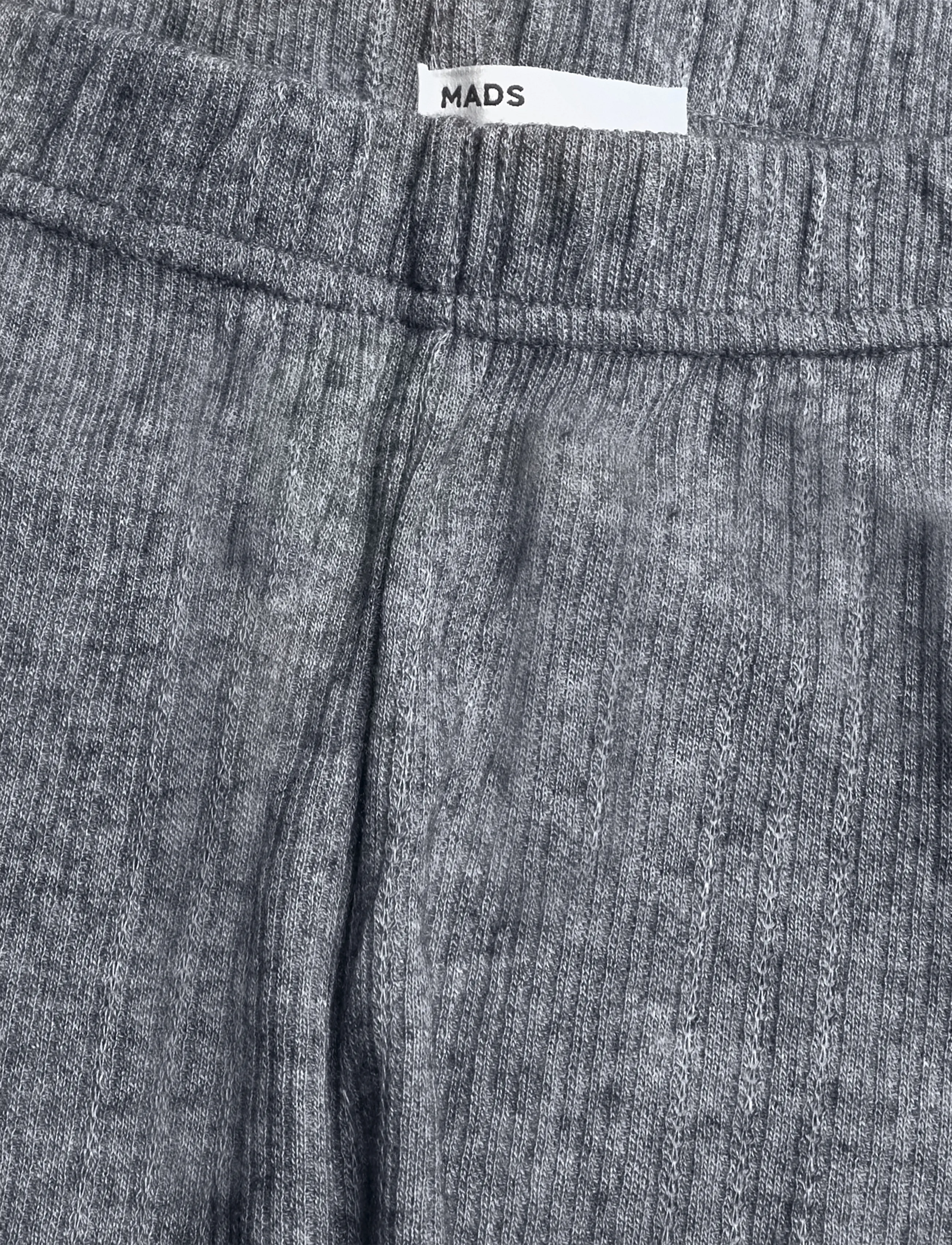Mads Nørgaard - Point Wool Lonnie Pants - dark grey melange - 2