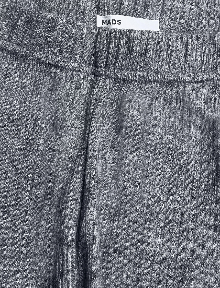 Mads Nørgaard - Point Wool Lonnie Pants - slim-fit hosen - dark grey melange - 2
