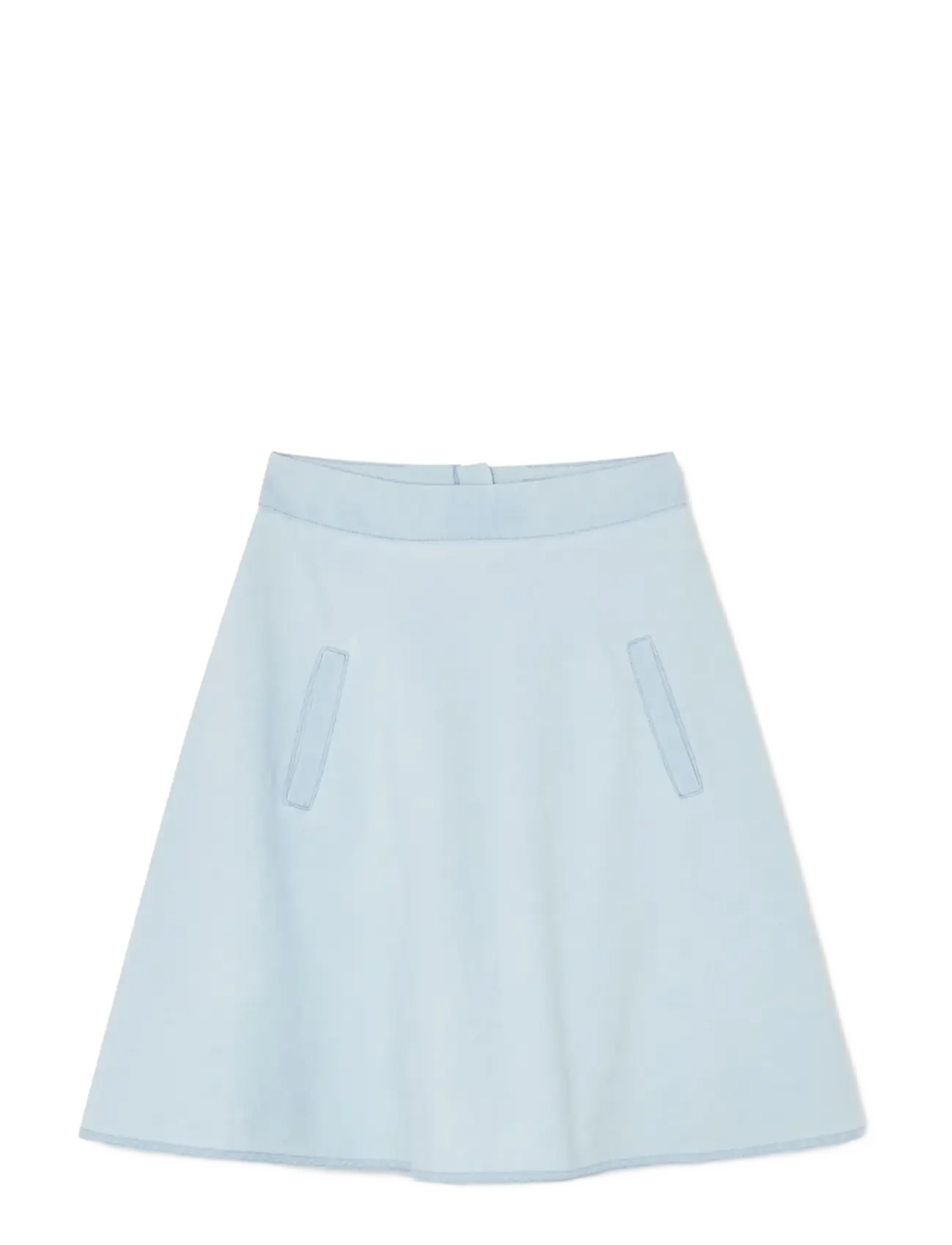 Mads Nørgaard Air Denim Stelly Skirt, Kvinder, A-Facon Denim Nederdel, Blå, Str: 40