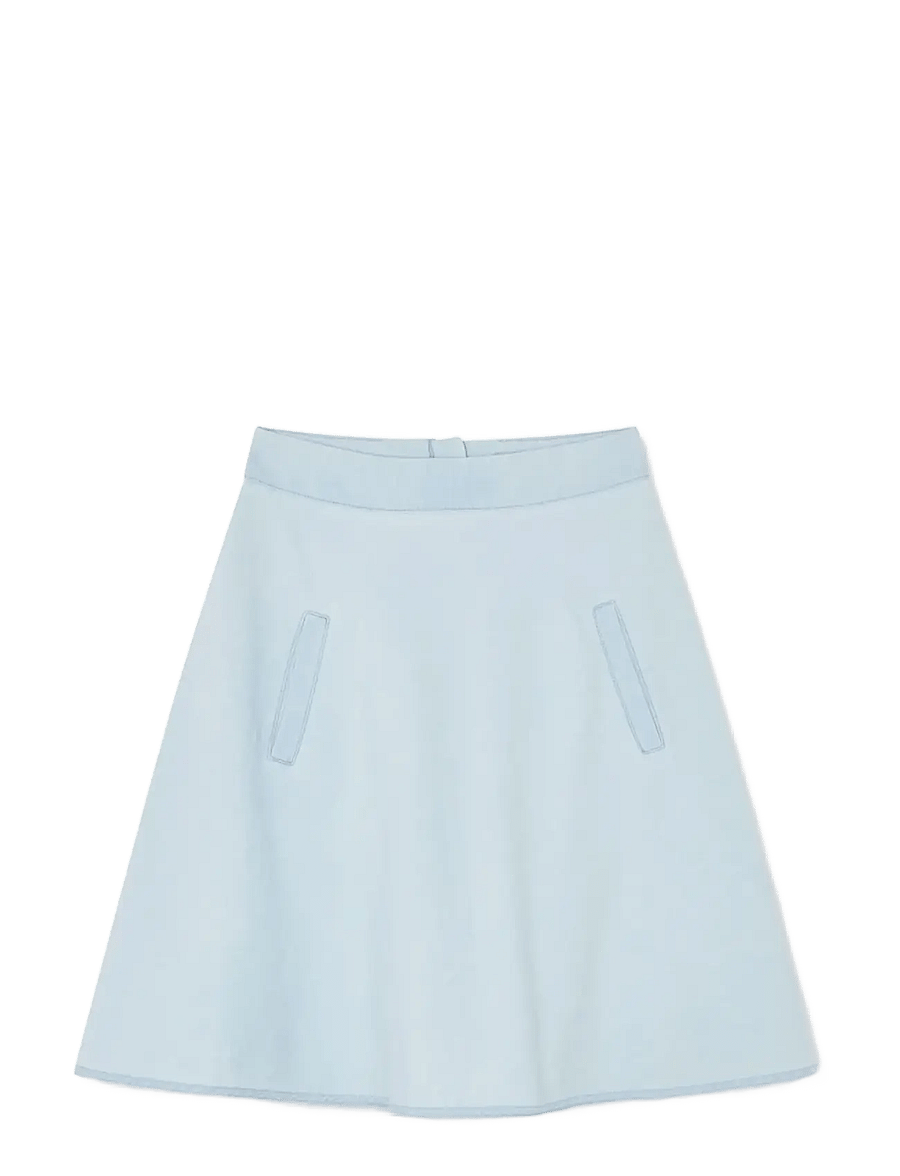 Mads Nørgaard - Air Denim Stelly Skirt - korte nederdele - sunbleached blue - 0
