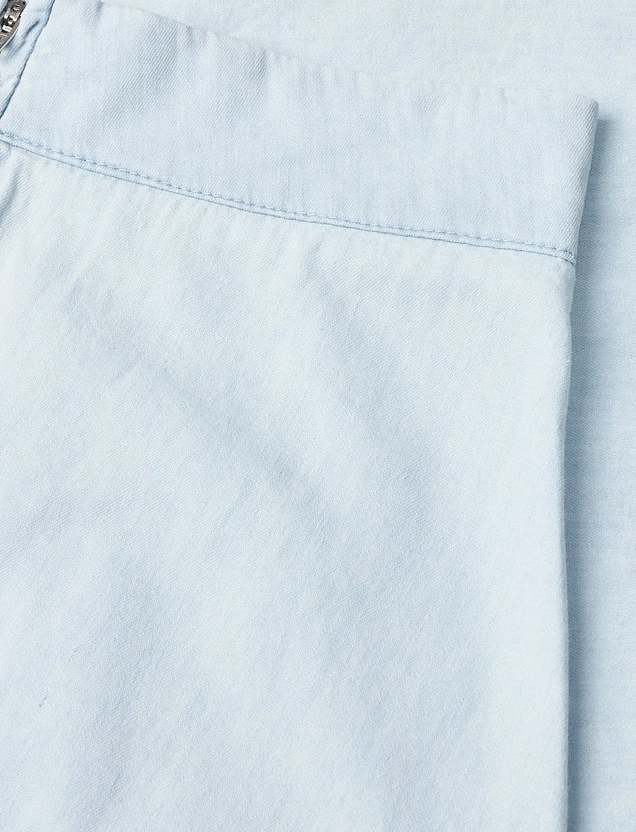 Mads Nørgaard - Air Denim Stelly Skirt - korte nederdele - sunbleached blue - 1