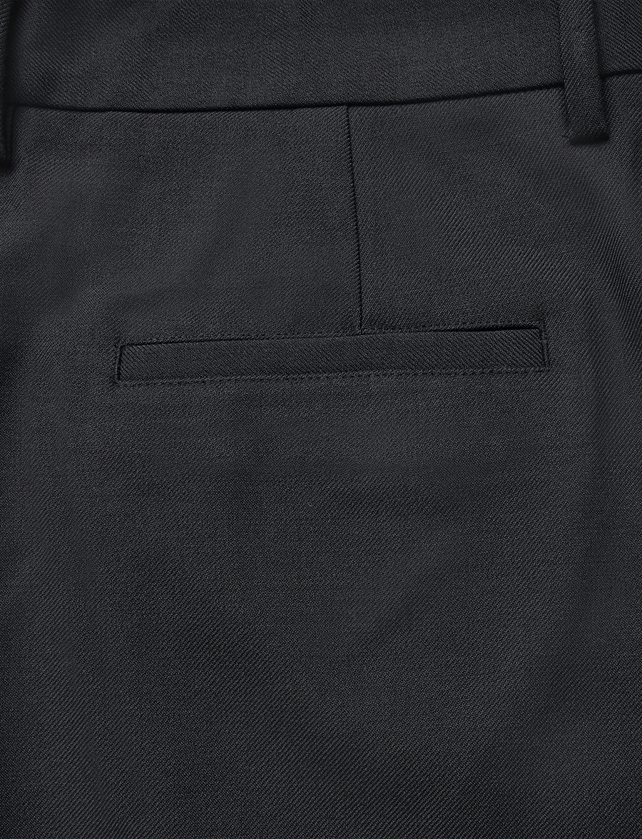Mads Nørgaard - Super Twill Henry Pants - casual bukser - black - 2